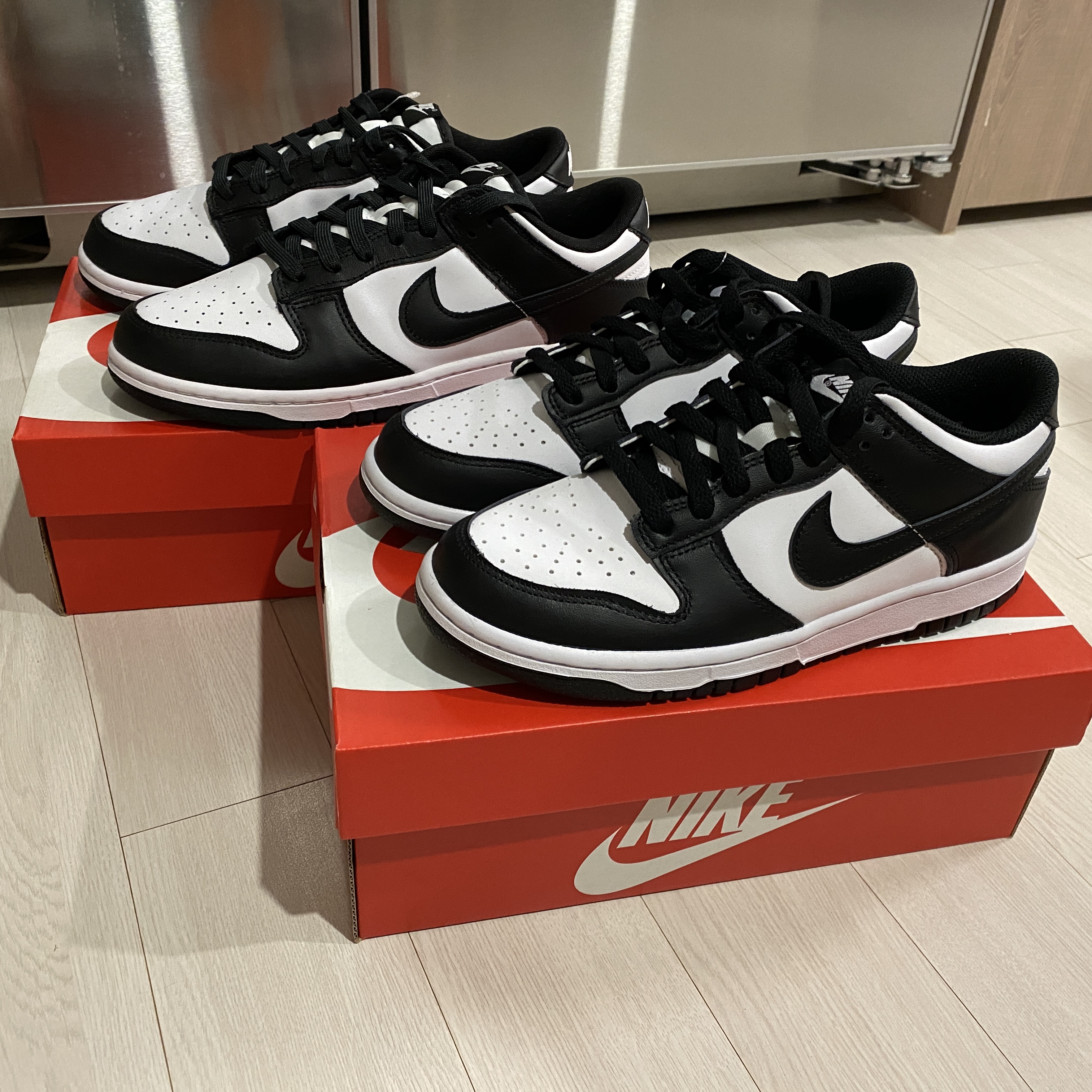 Nike Dunk Low Retro Black, (GS) Nike Dunk Low Black 착용 스타일