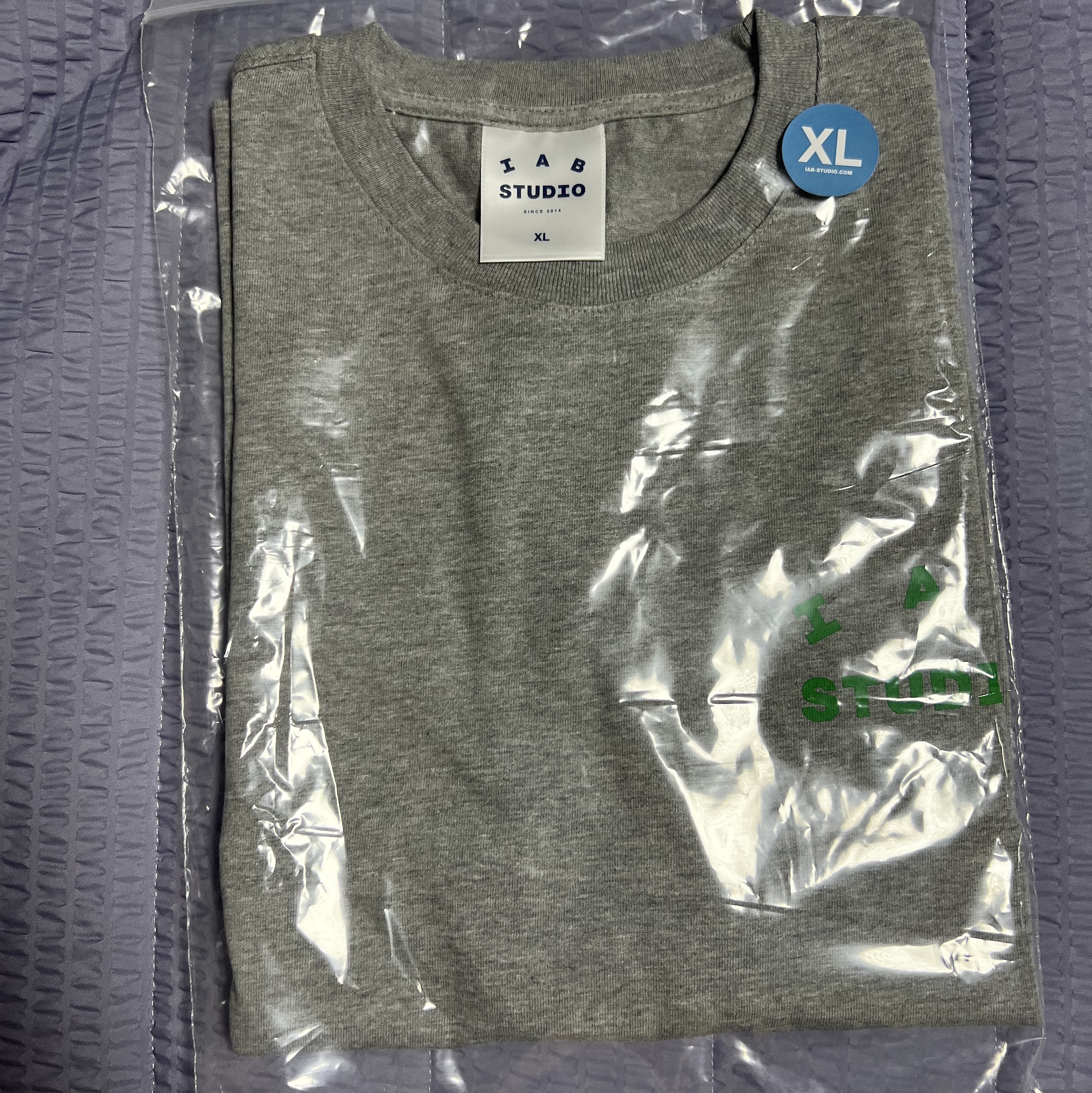 IAB Studio T-Shirt Gray Green - 22FW 착용 스타일