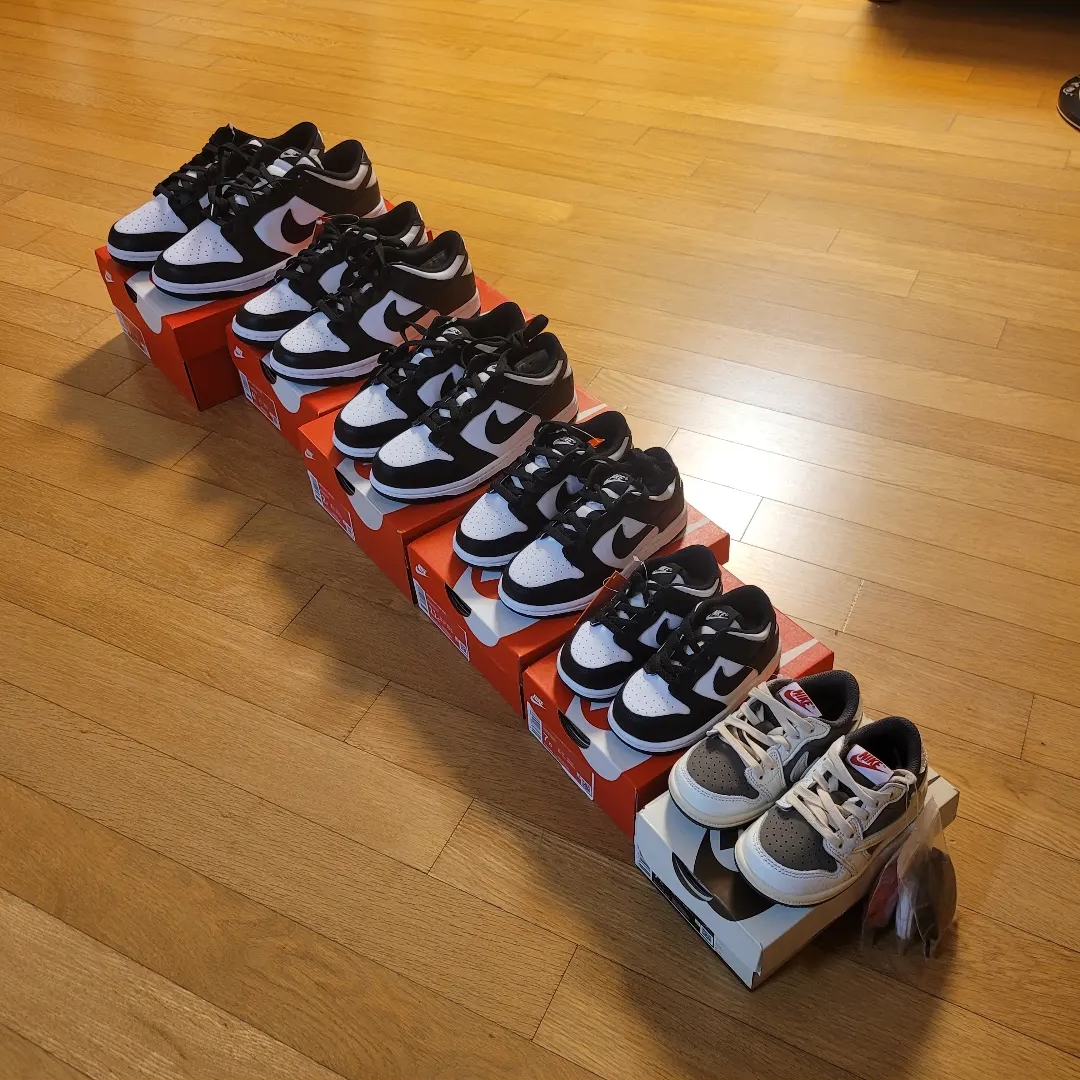 Nike Dunk Low Retro Black, (W) Nike Dunk Low Black 착용 스타일