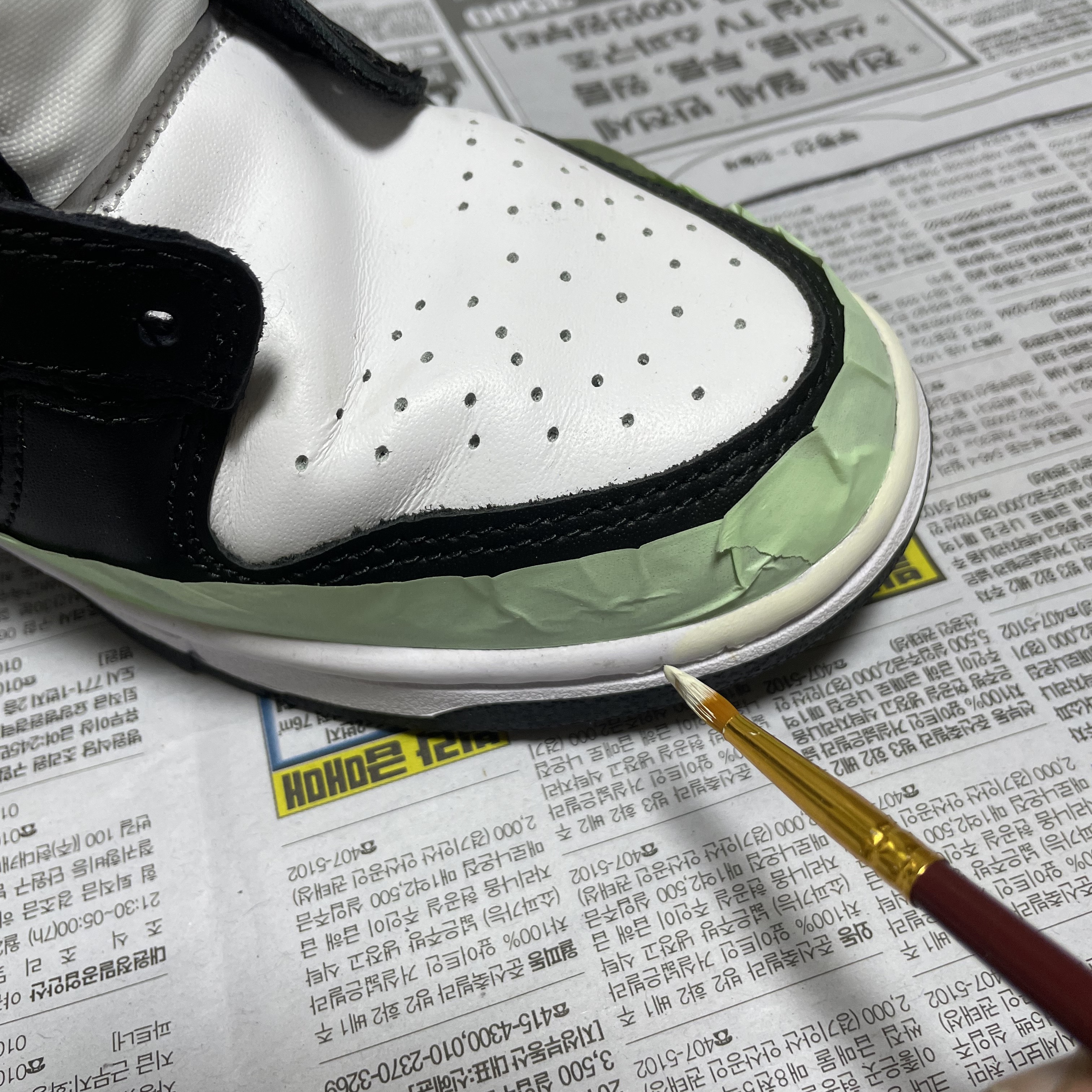 Nike Dunk Low Retro Black 착용 스타일 - 2