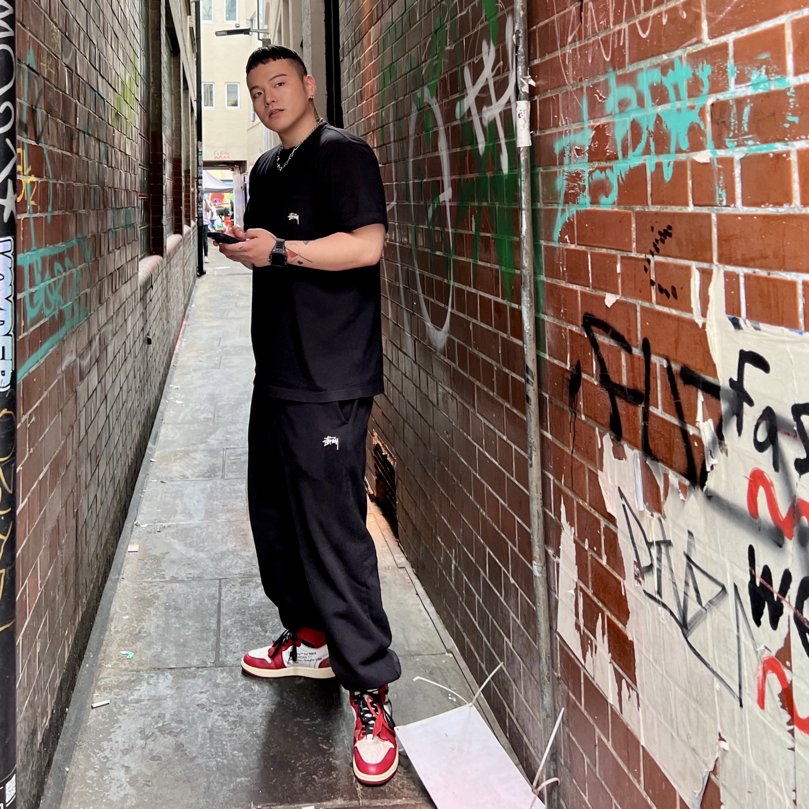 Jordan 1 x Off-White Retro High Chicago The Ten 착용 스타일