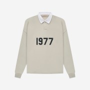 Essentials 1977 Rugby Long Sleeve Polo Wheat - 22SS