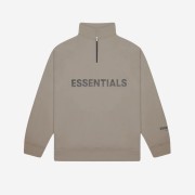 Essentials Half-Zip Pullover Taupe - 20FW