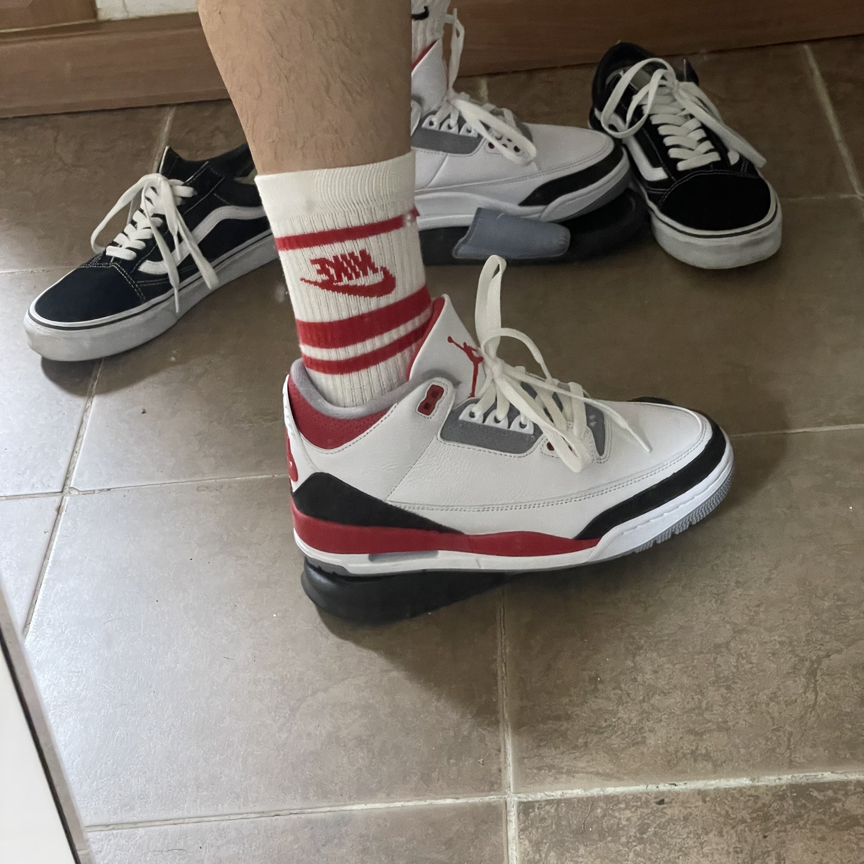 Jordan 3 Retro Fire Red 2022 착용 스타일
