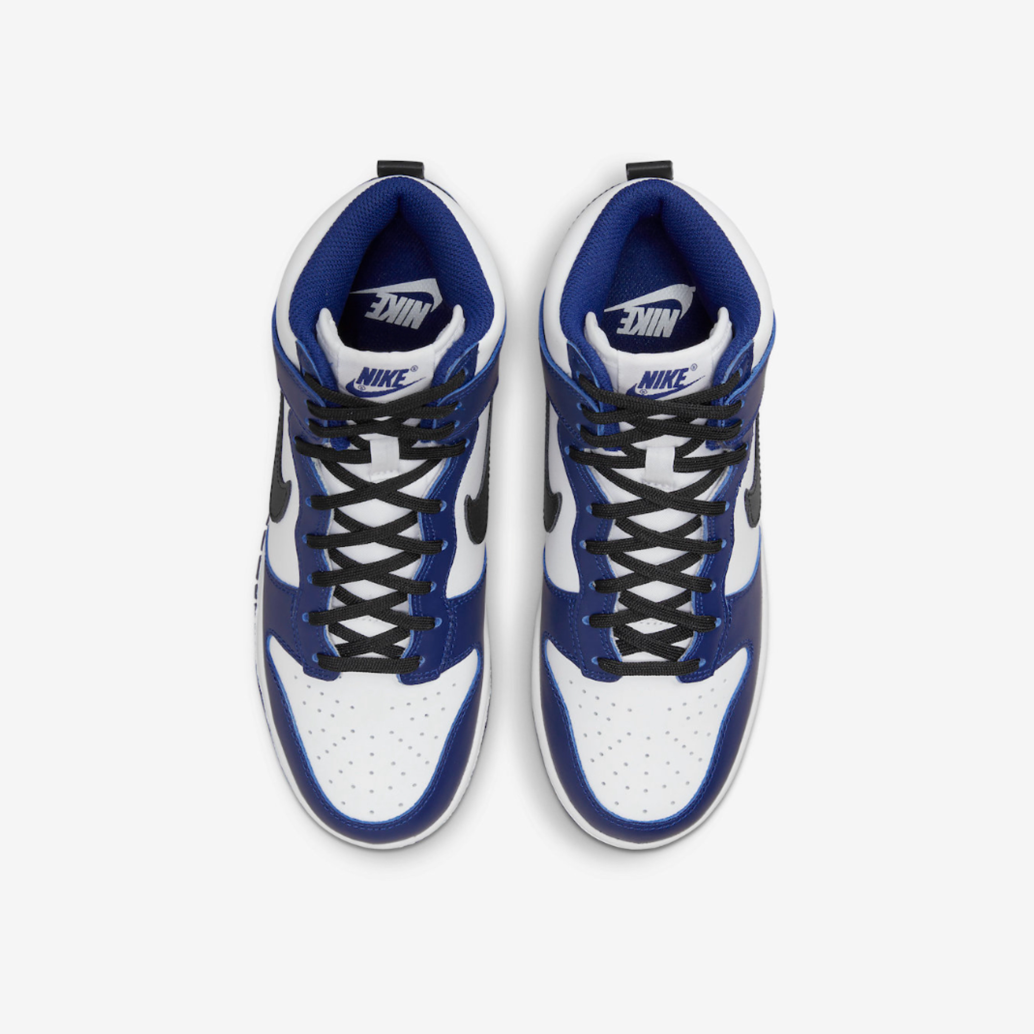 (W) Nike Dunk High Deep Royal Blue 착용 스타일 - 4