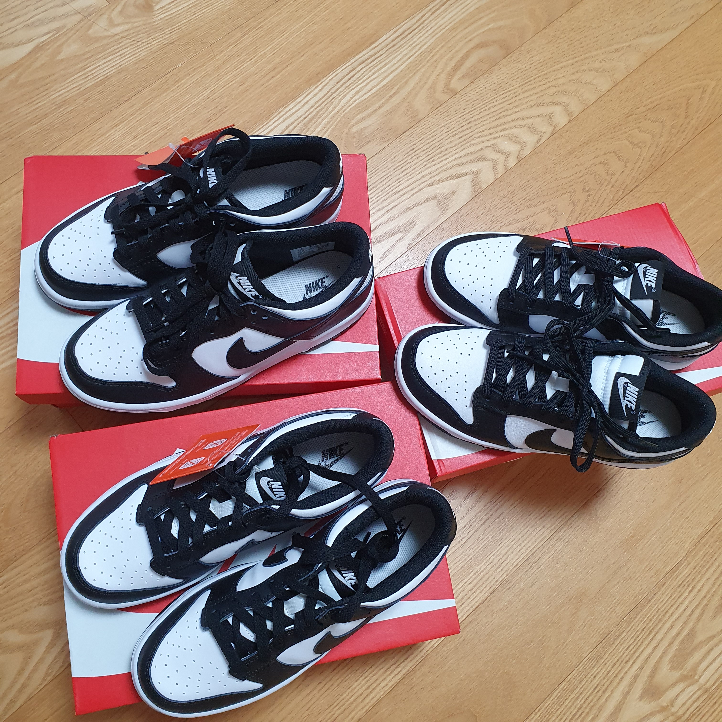(W) Nike Dunk Low Black, (GS) Nike Dunk Low Black 착용 스타일 - 1
