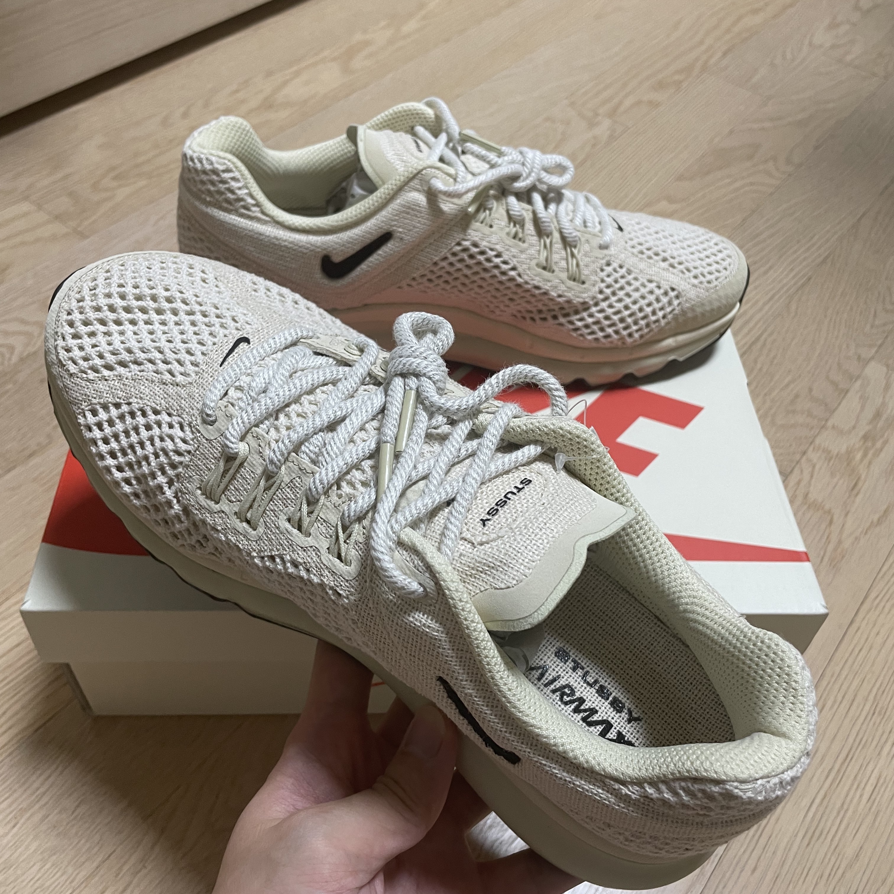 Nike x Stussy Air Max 2013 Fossil 착용 스타일 - 5