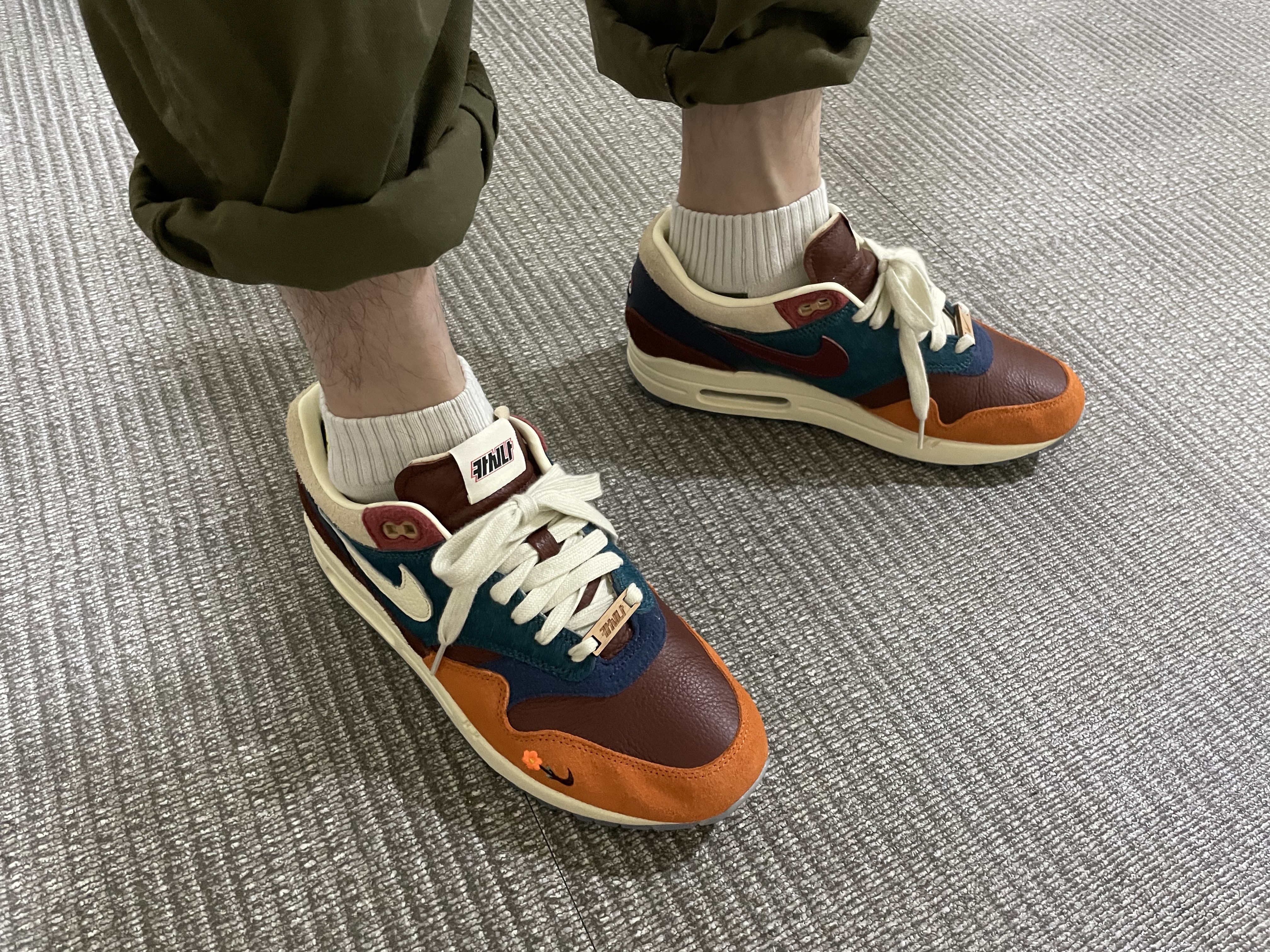 Nike x Kasina Air Max 1 SP Won-Ang Orange 착용 스타일