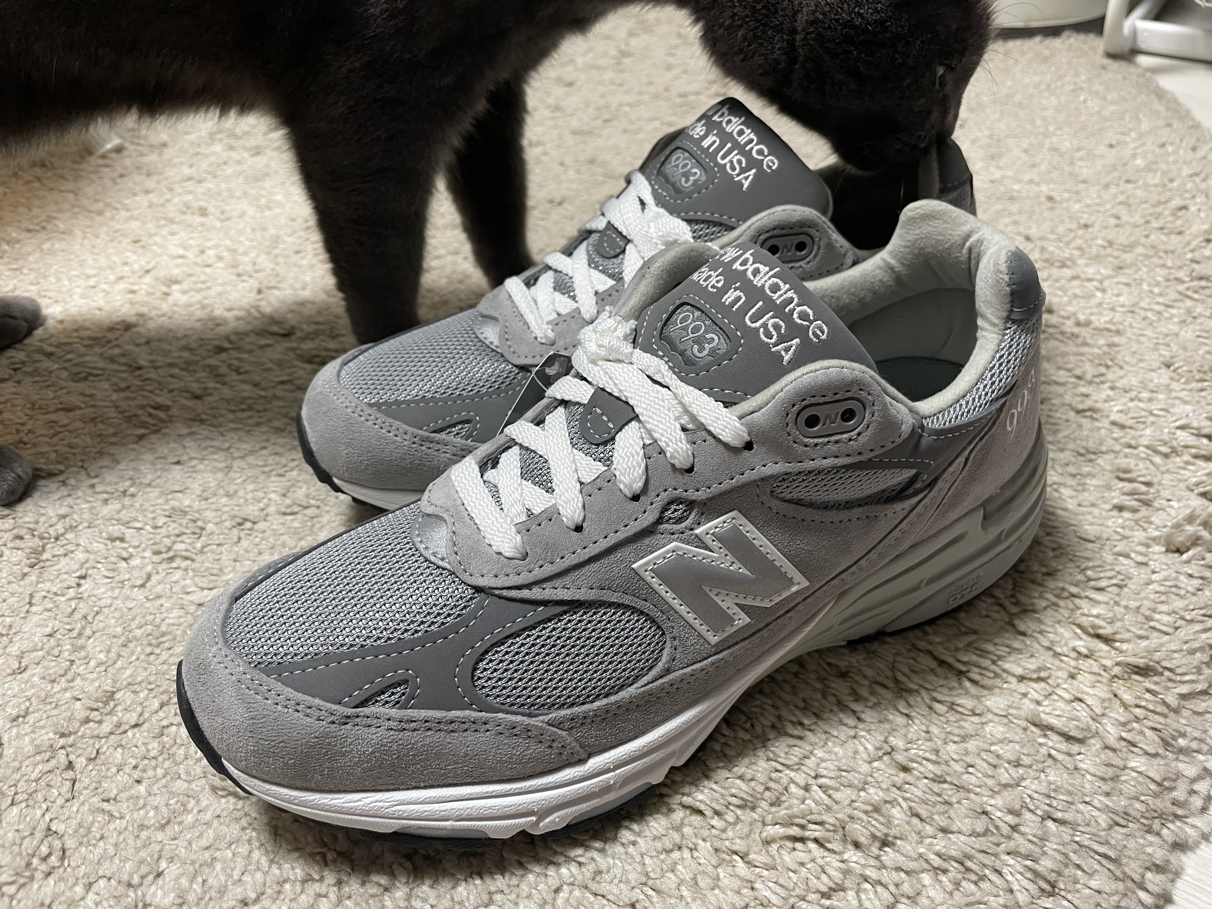 New Balance 993 Made in USA Grey - D Standard 착용 스타일
