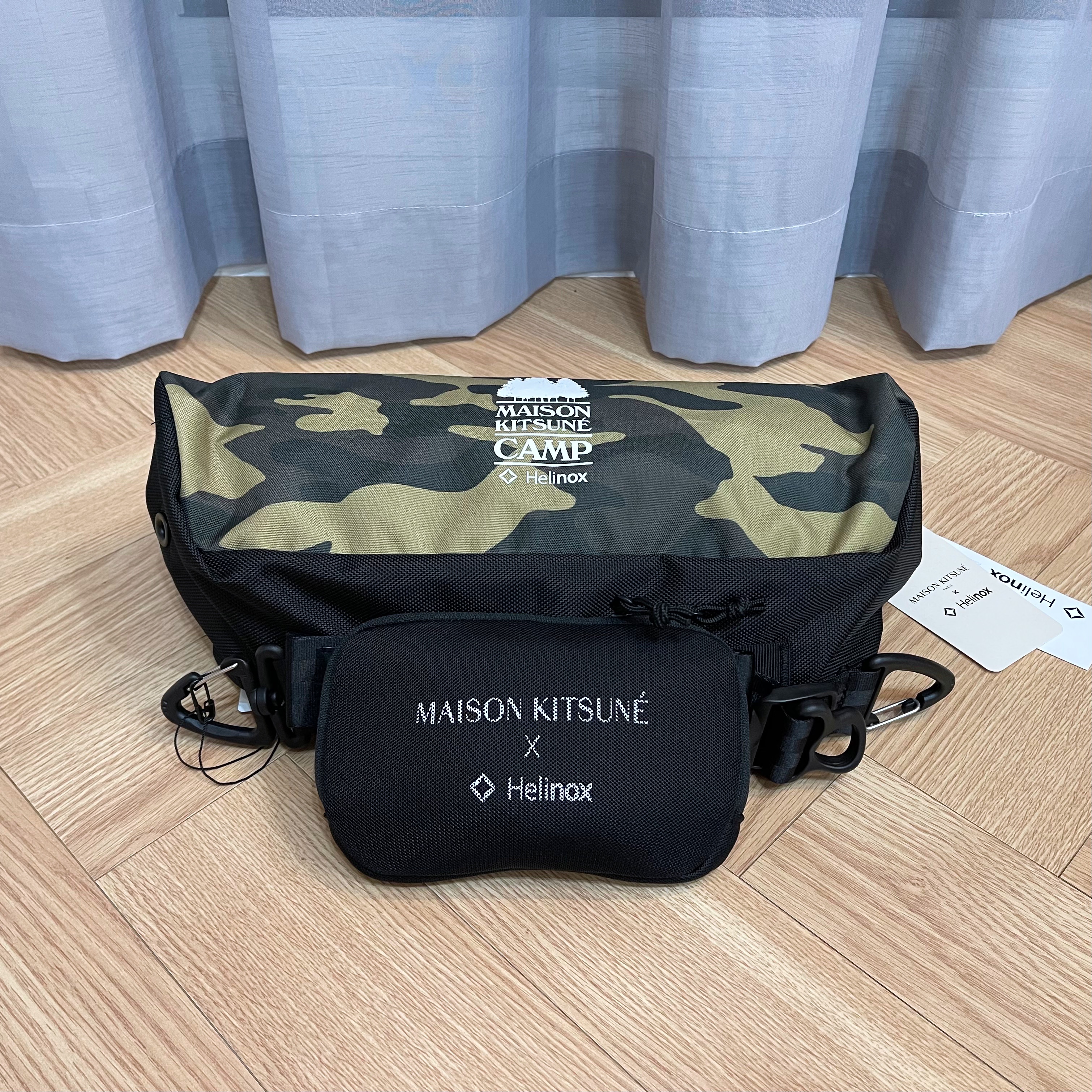 Helinox x Maison Kitsune Chair L MK Camo 착용 스타일 - 1