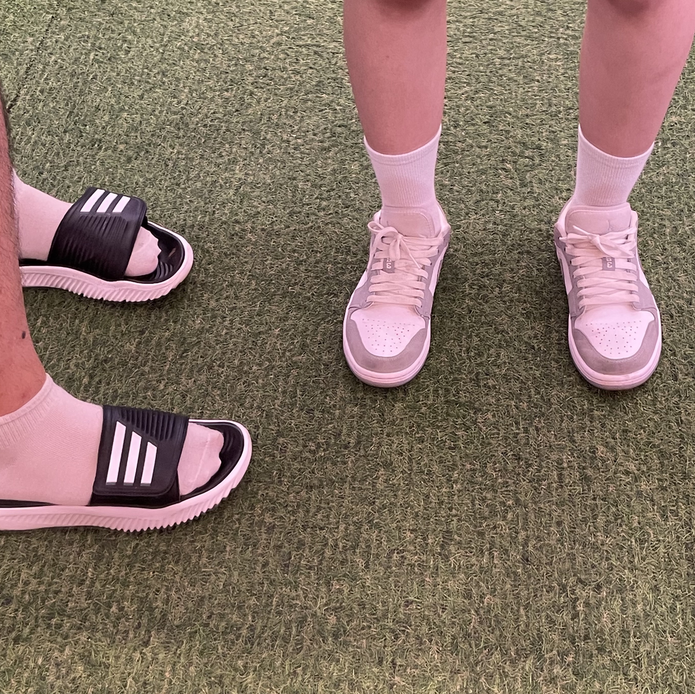 (W) Jordan 1 Low White Wolf Grey 착용 스타일