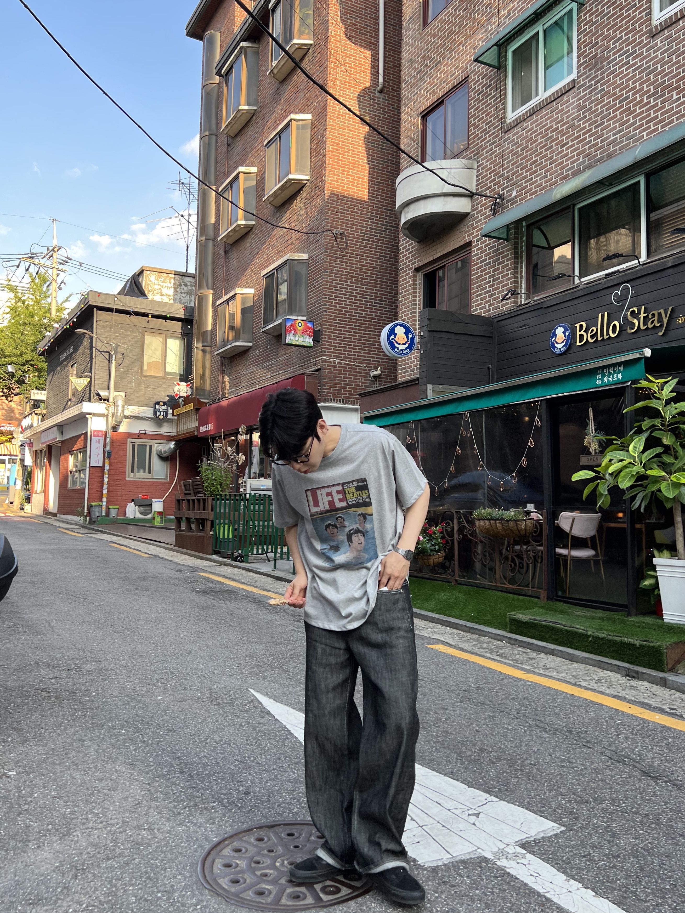 Vans Old Skool Pro Blackout 착용 스타일