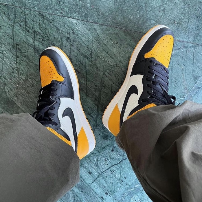 Jordan 1 Retro High OG Taxi, (GS) Jordan 1 Retro High OG Taxi 착용 스타일 - 5