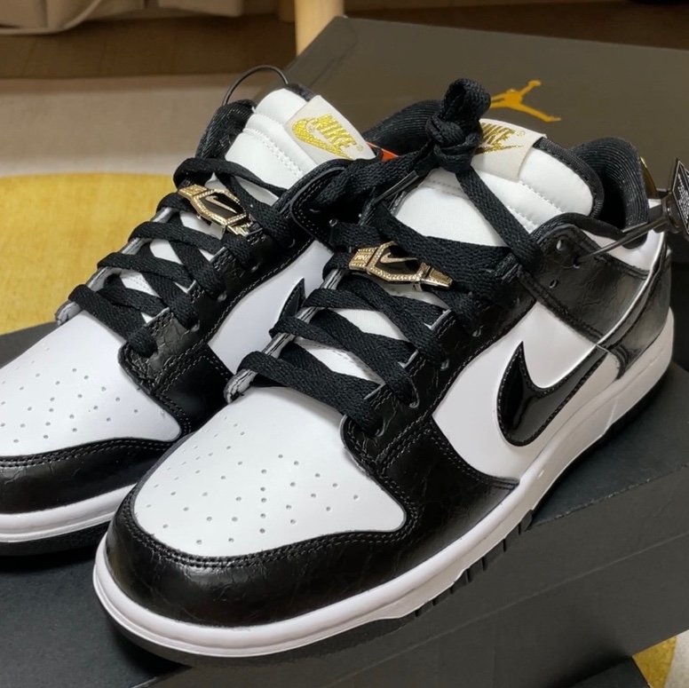 Nike Dunk Low Retro SE Black 착용 스타일 - 1