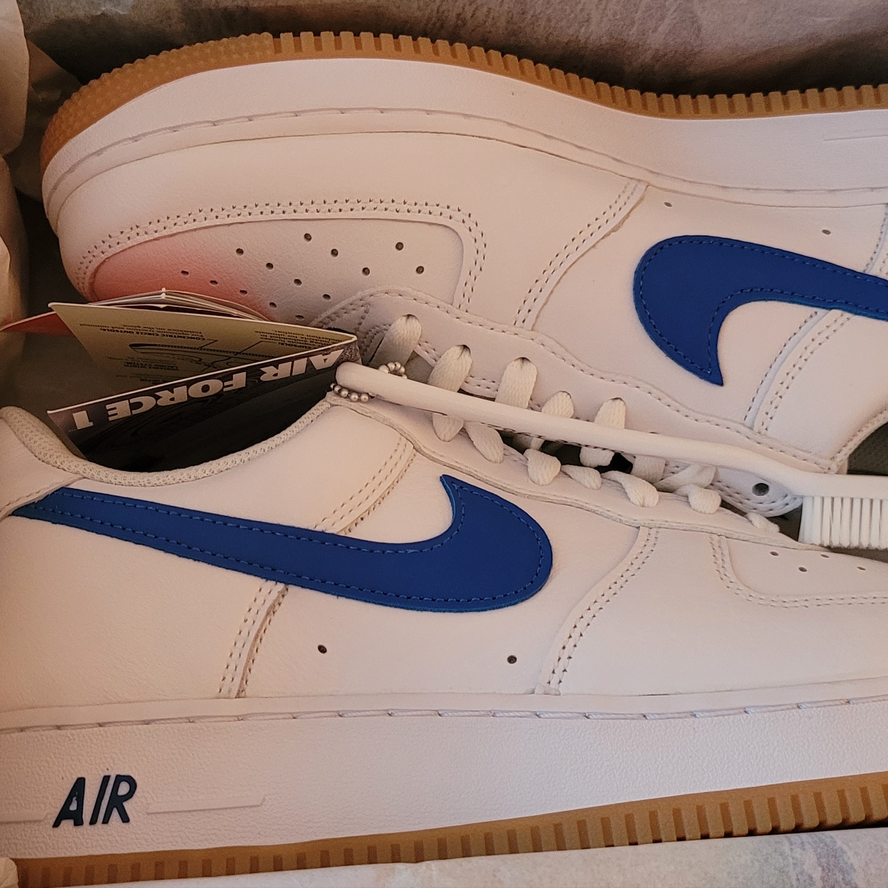 Nike Air Force 1 Low Retro Color of the Month Varsity Royal 착용 스타일
