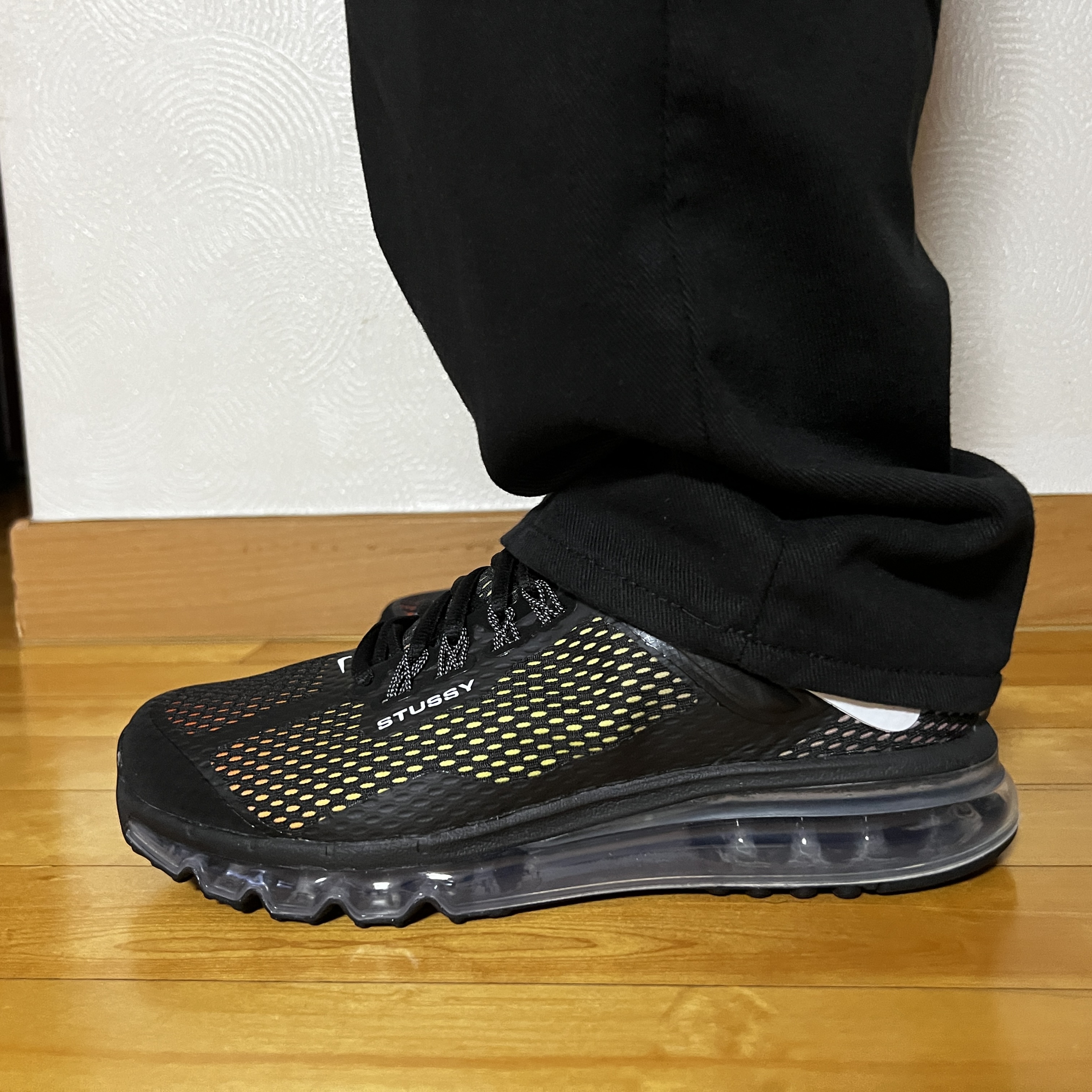 Nike x Stussy Air Max 2013 Black 착용 스타일