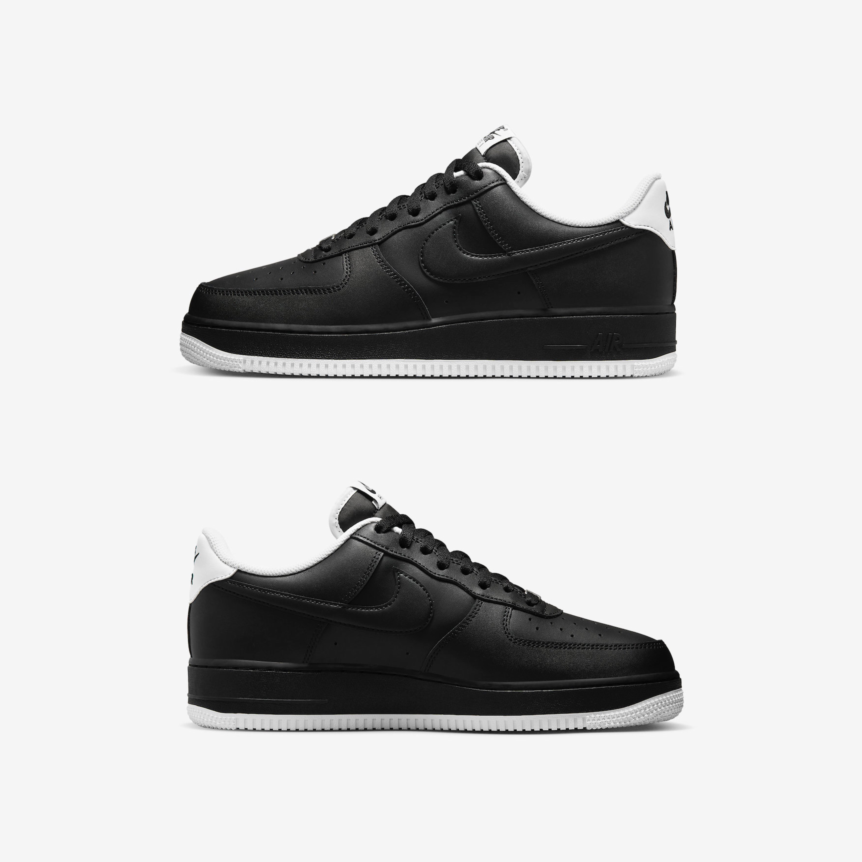 Nike Air Force 1 '07 Low Black White 착용 스타일 - 3