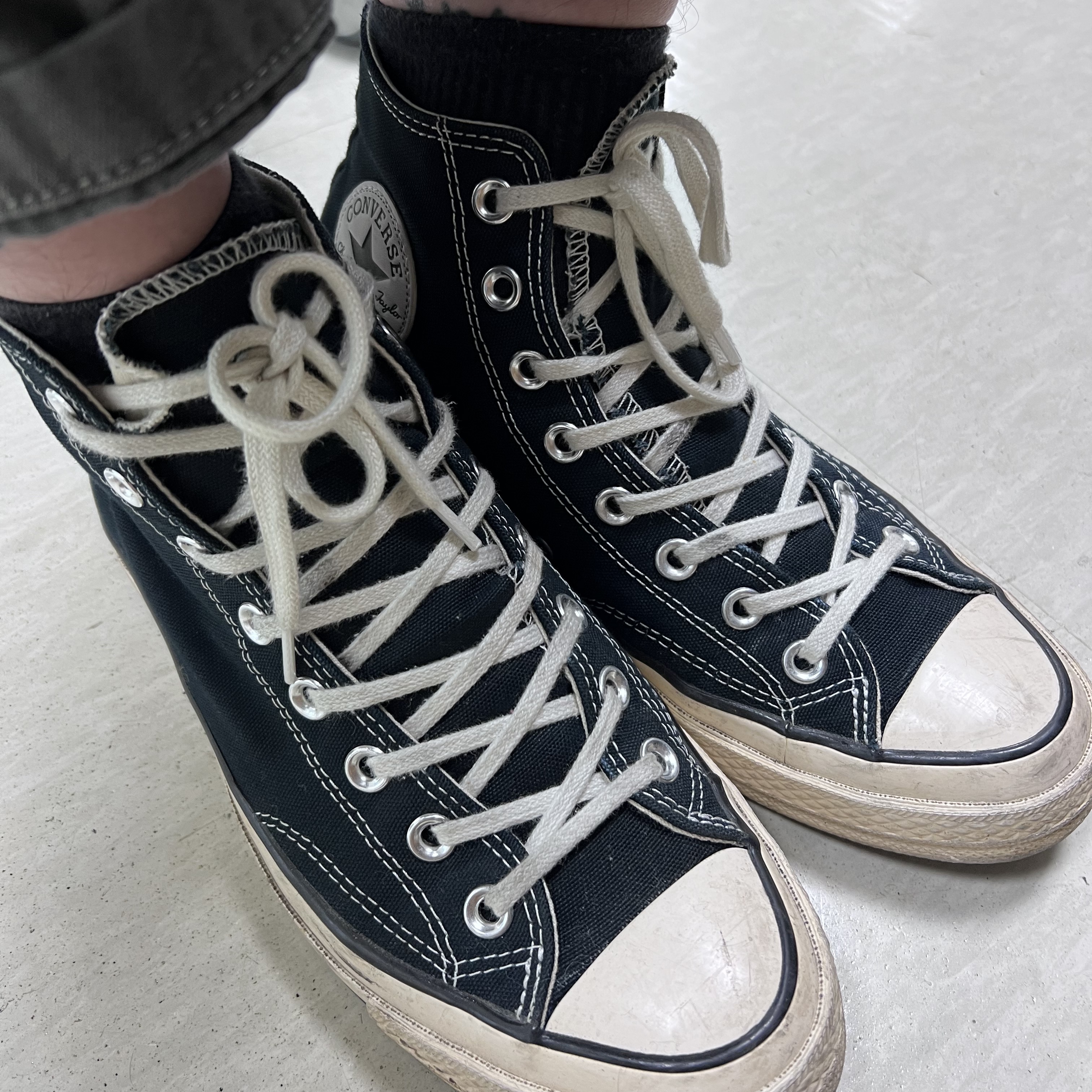 Converse Chuck 70 Hi Black 착용 스타일 - 1