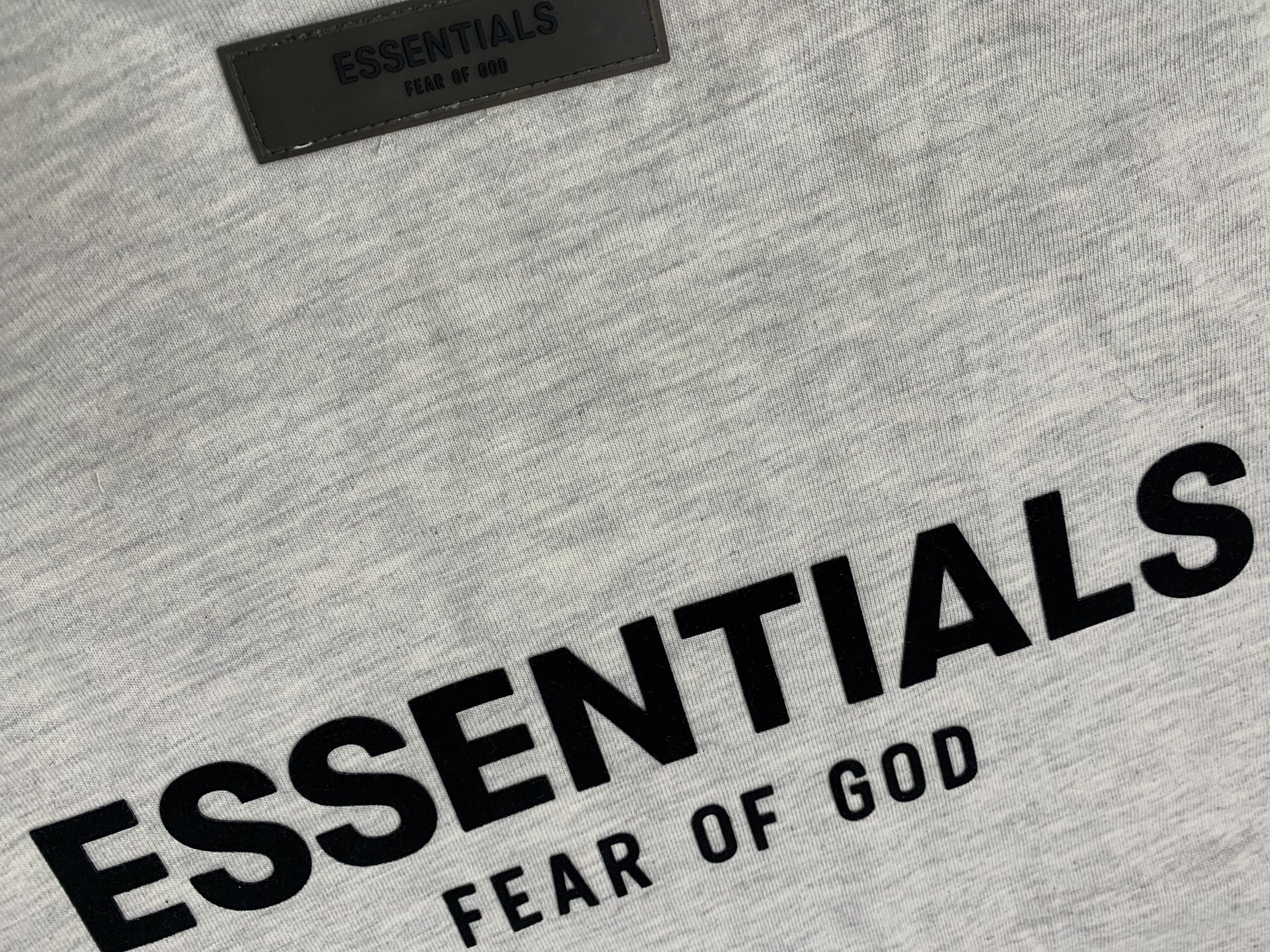 Essentials The Core Collection T-Shirt Light Oatmeal, Essentials Jersey T-Shirt Concrete - Ssense Exclusive 착용 스타일 - 3