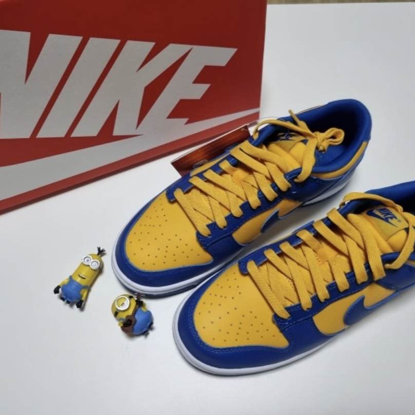 Nike Dunk Low Retro Blue Jay and University Gold 착용 스타일