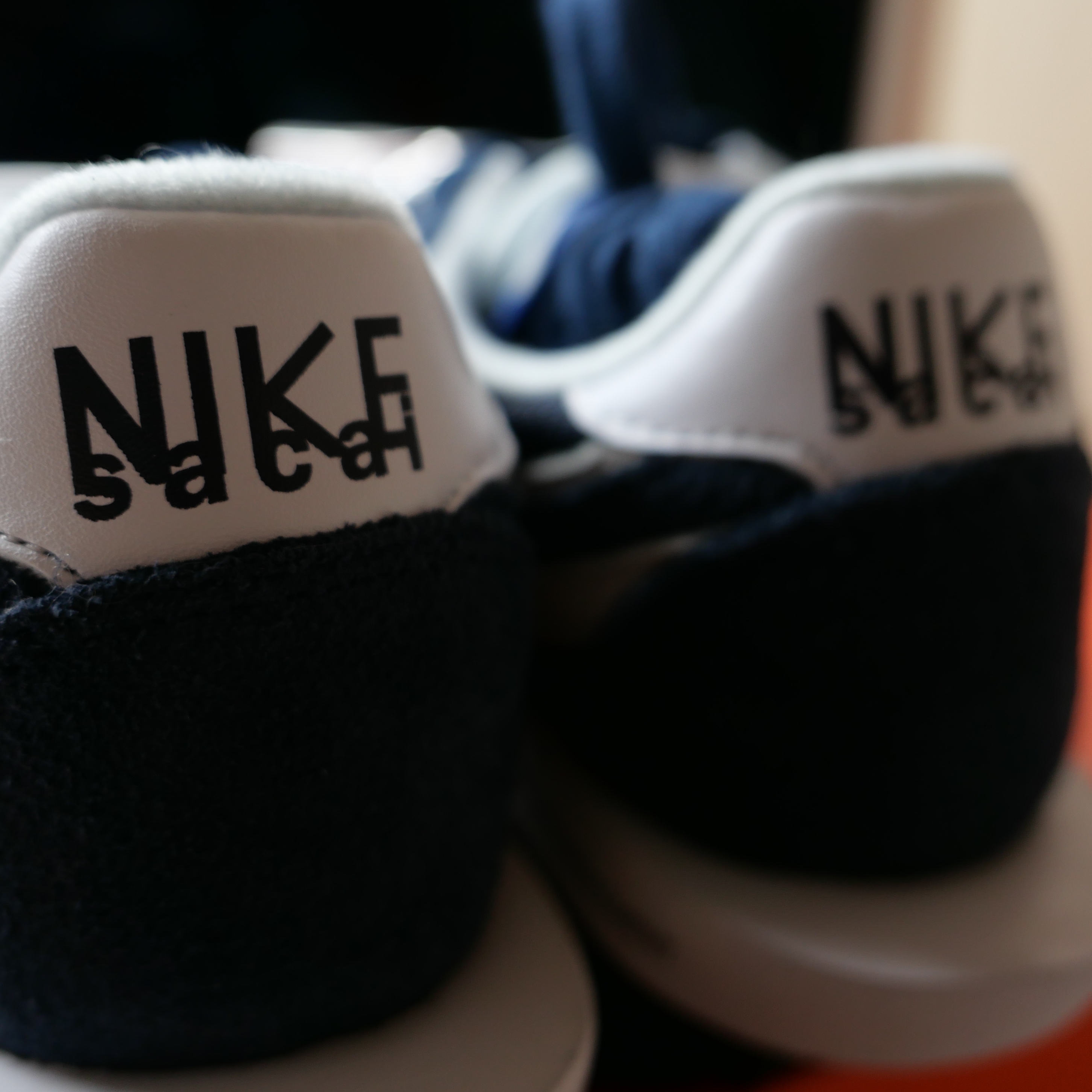 Nike x Sacai x Fragment LDWaffle Blackened Blue 착용 스타일 - 1