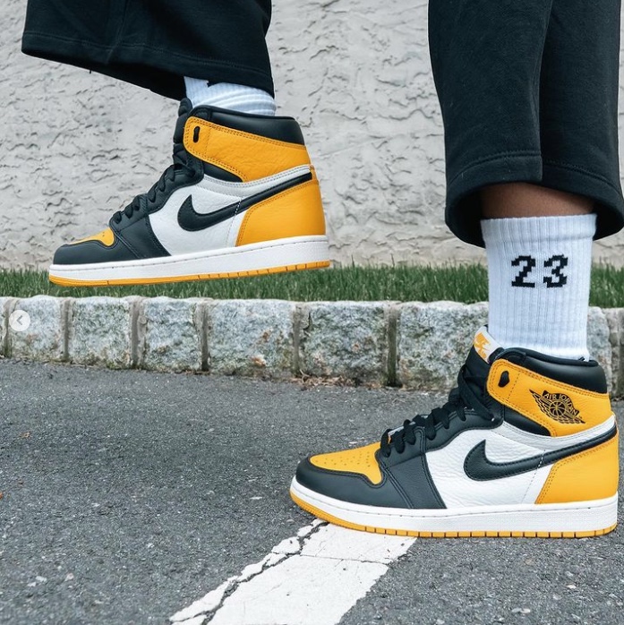 Jordan 1 Retro High OG Taxi, (GS) Jordan 1 Retro High OG Taxi 착용 스타일 - 4