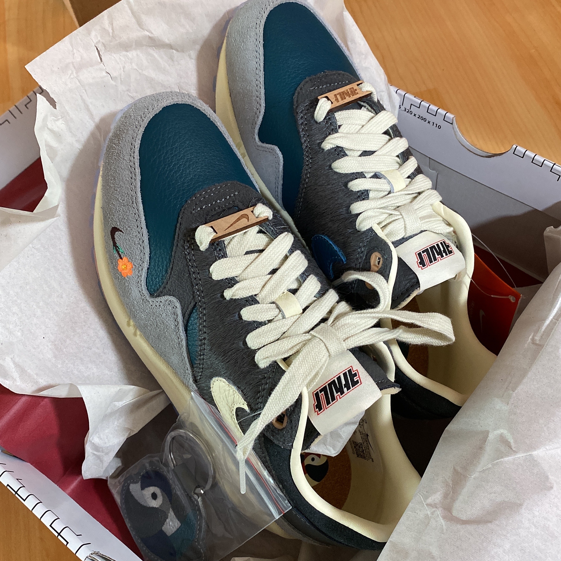 Nike x Kasina Air Max 1 SP Won-Ang Particle Grey 착용 스타일 - 4