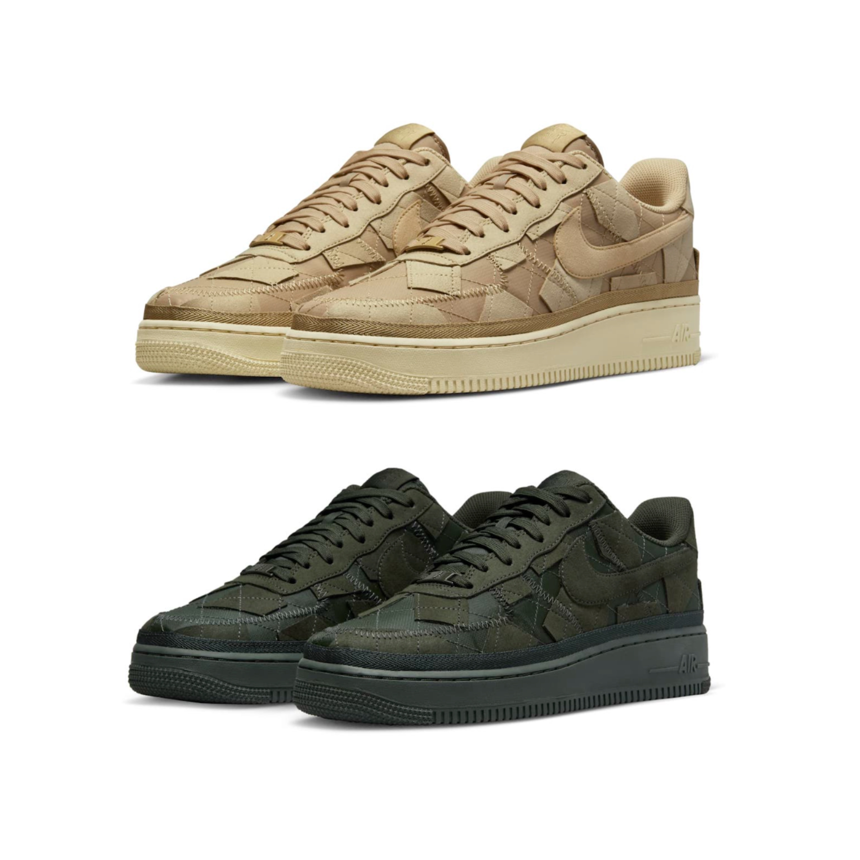 Nike x Billie Eilish Air Force 1 Low '07 SP Mushroom, Nike x Billie Eilish Air Force 1 Low '07 SP Sequoia 착용 스타일 - 2
