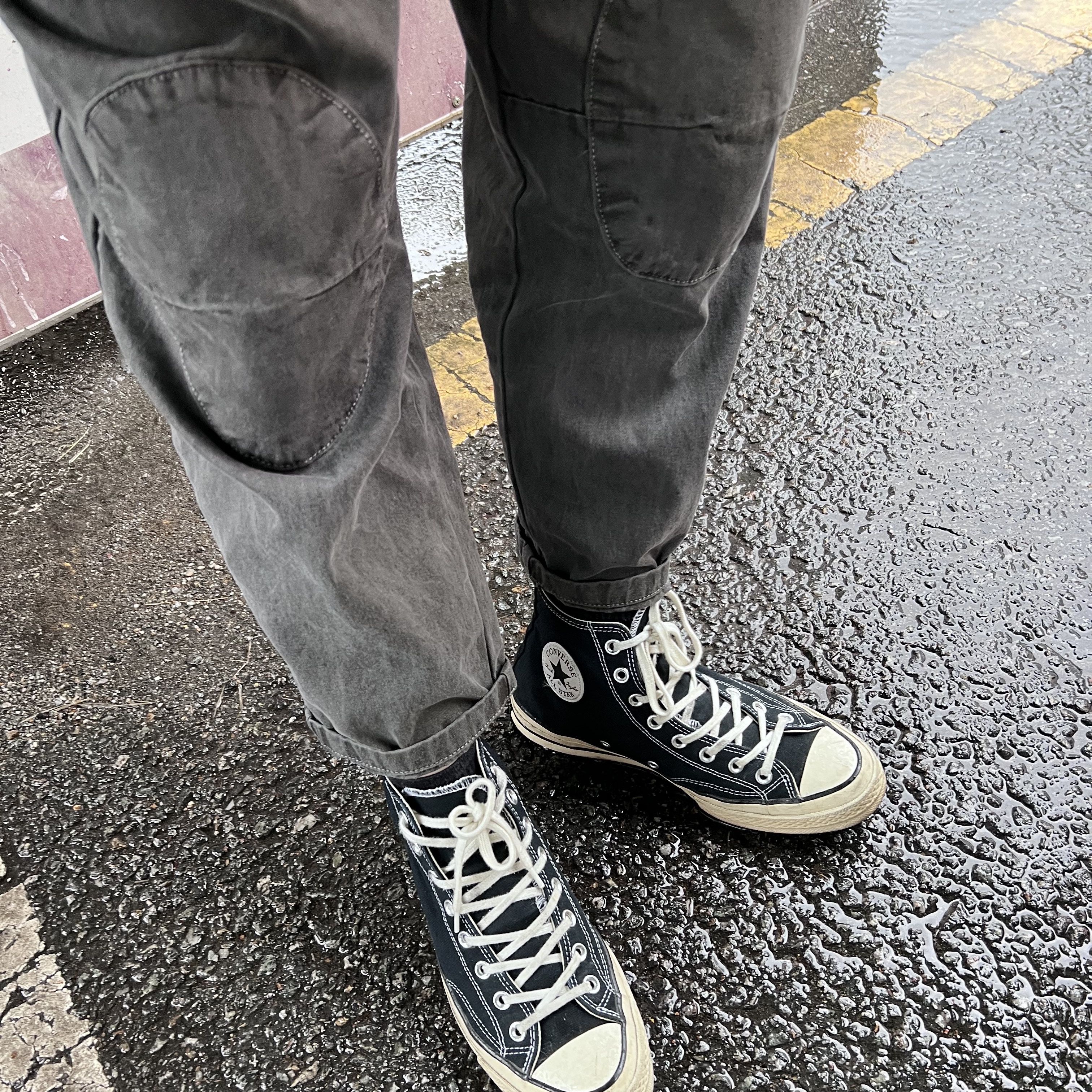 Converse Chuck 70 Hi Black 착용 스타일 - 2