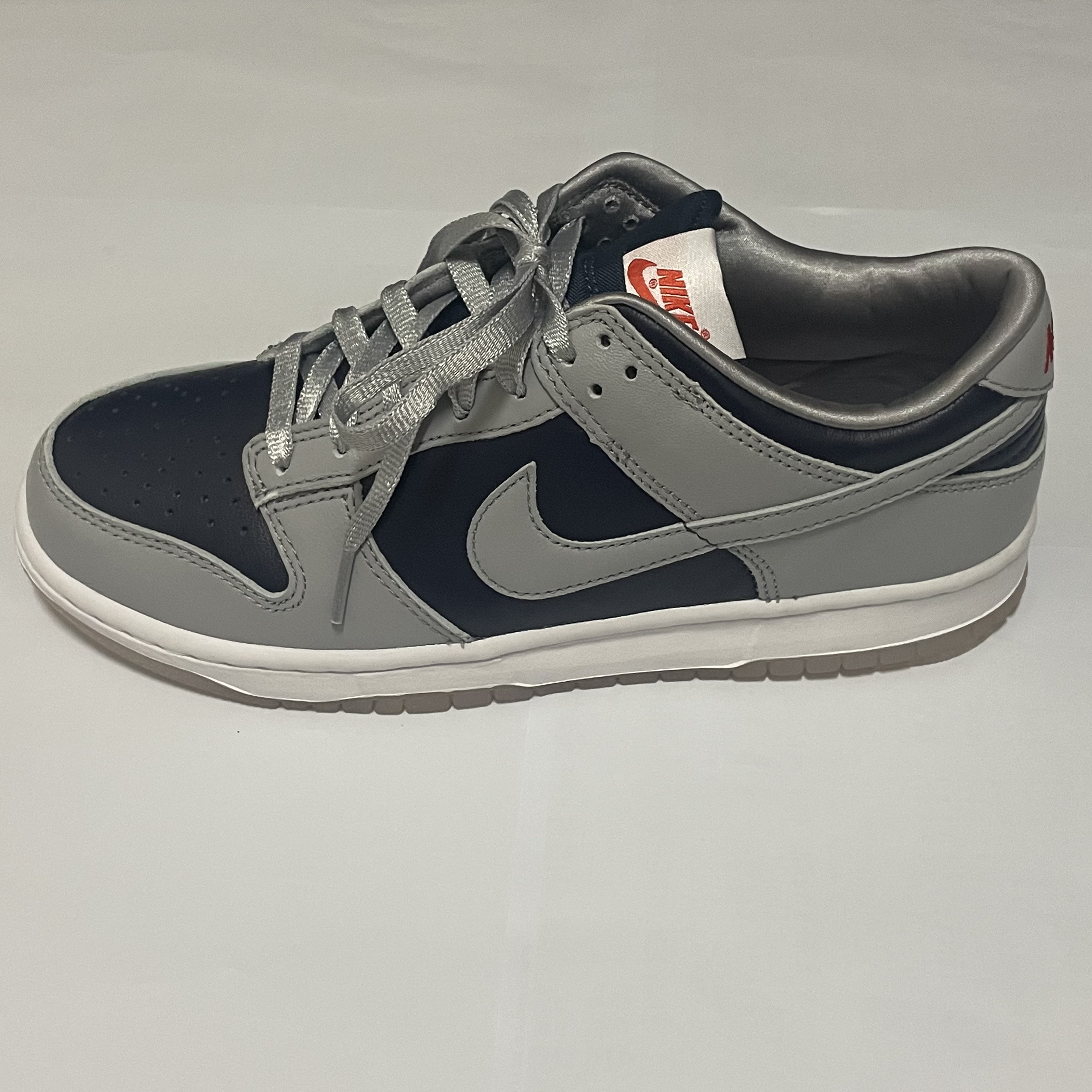 (W) Nike Dunk Low SP College Navy, Nike Dunk Low Retro Khaki Hazel Rush 착용 스타일 - 1