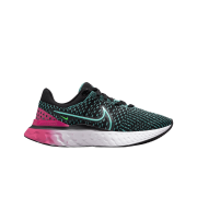 (W) Nike React Infinity Run Flyknit 3 Black Dynamic Turquoise