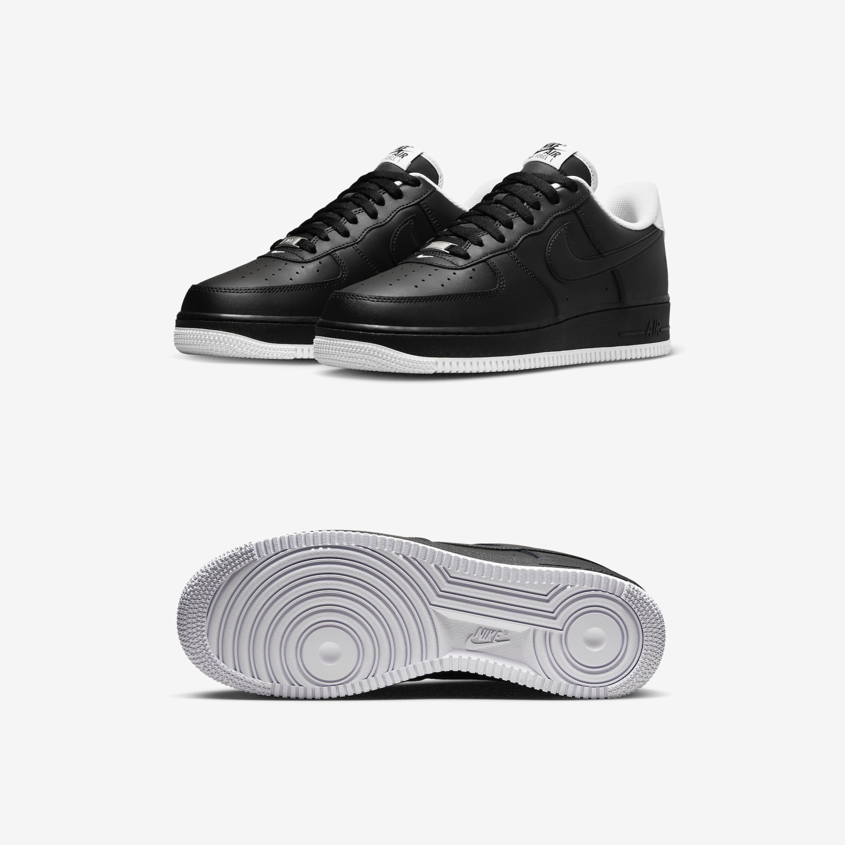 Nike Air Force 1 '07 Low Black White 착용 스타일 - 2