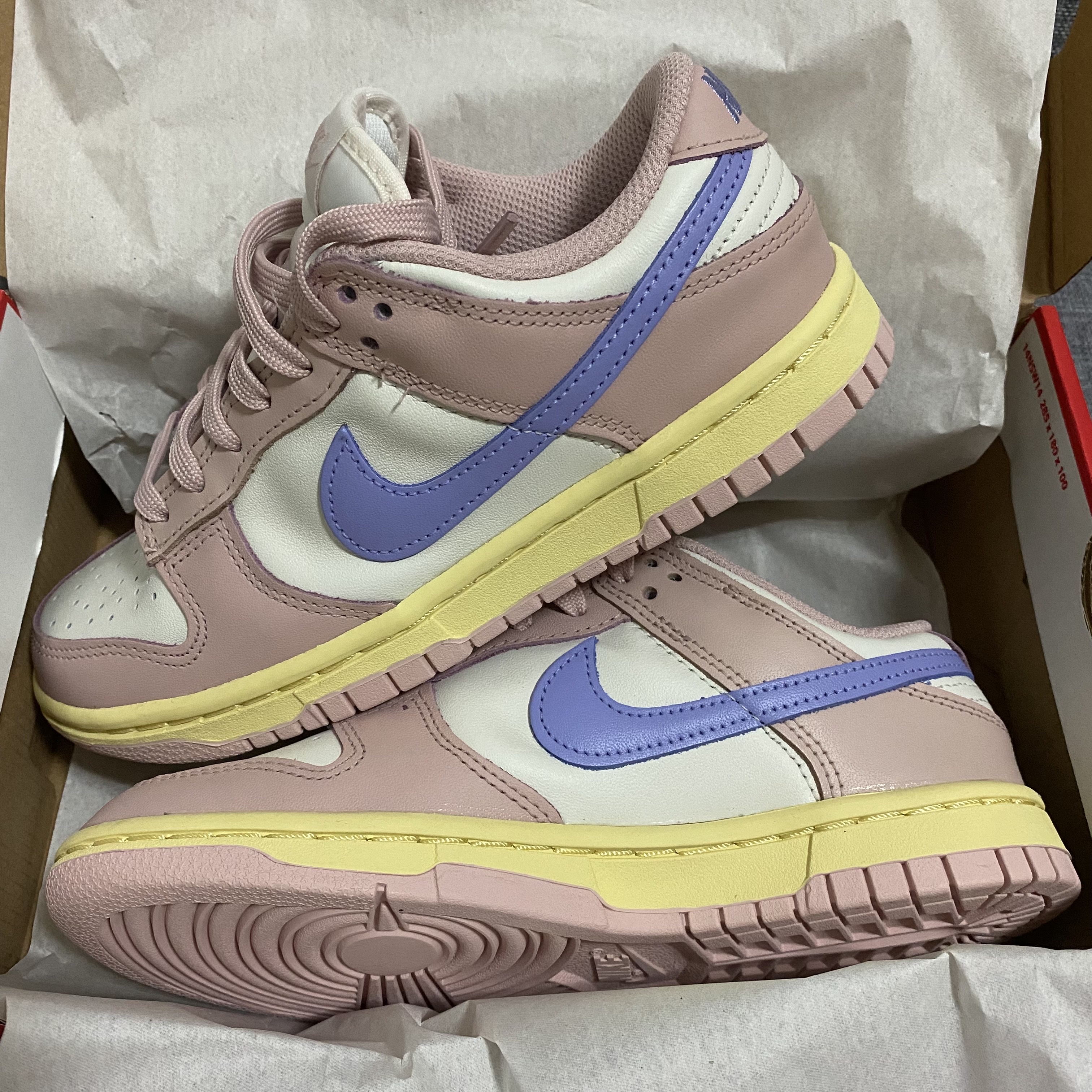 (W) Nike Dunk Low Pink Oxford 착용 스타일