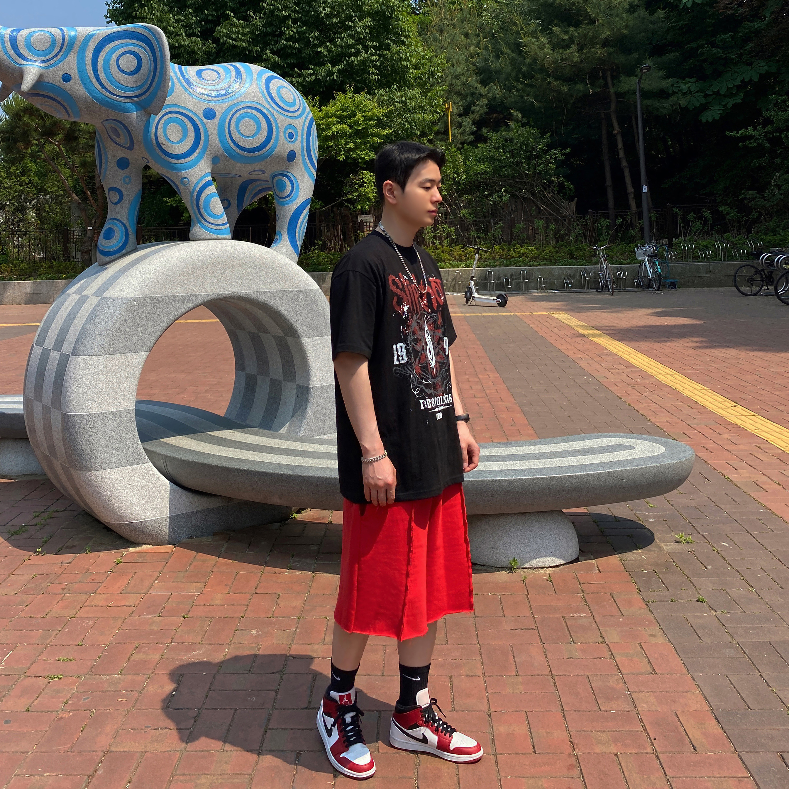 Jordan 1 Mid Chicago 2020 착용 스타일