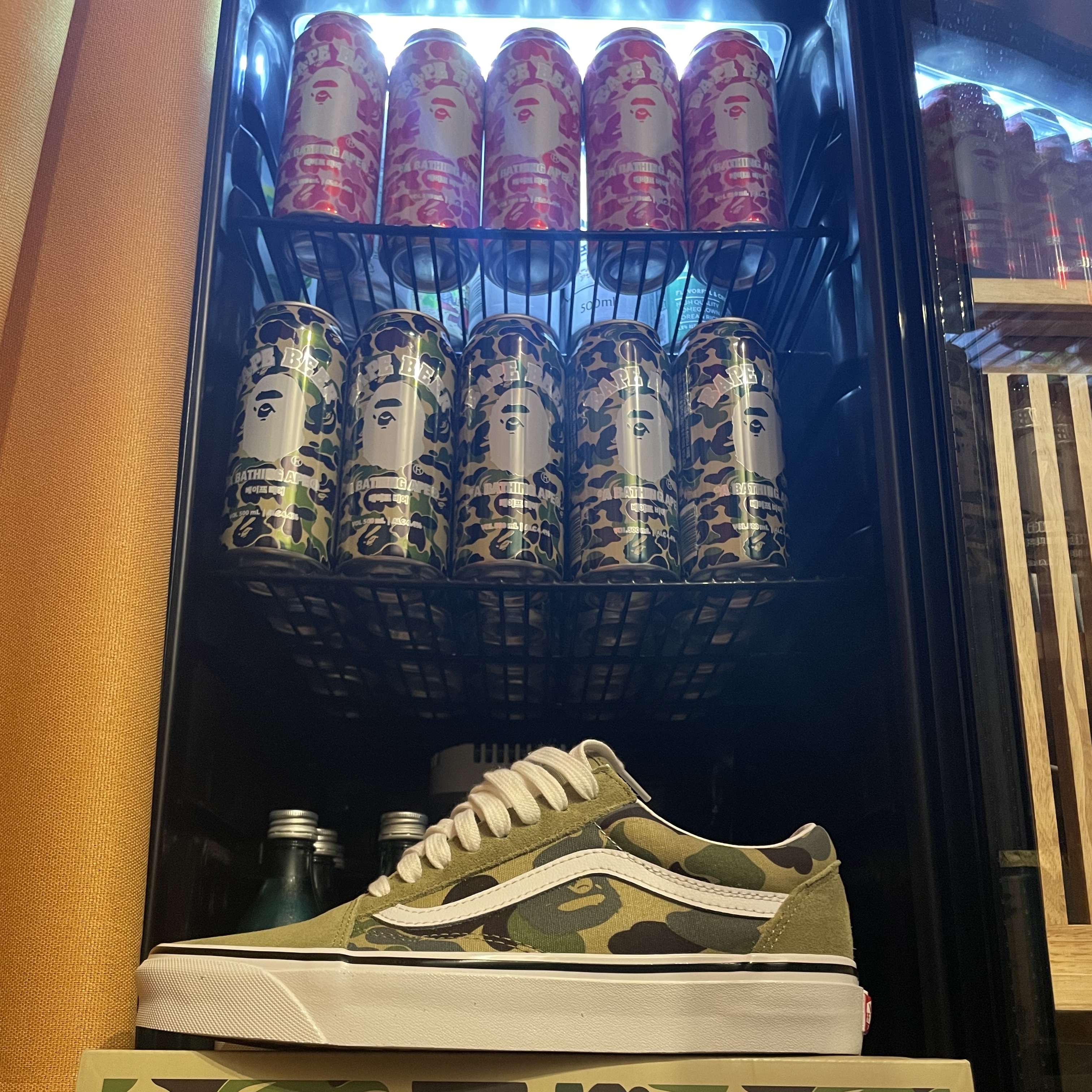 Vans x BAPE Old Skool 36 DX ABC Camo 착용 스타일 - 1