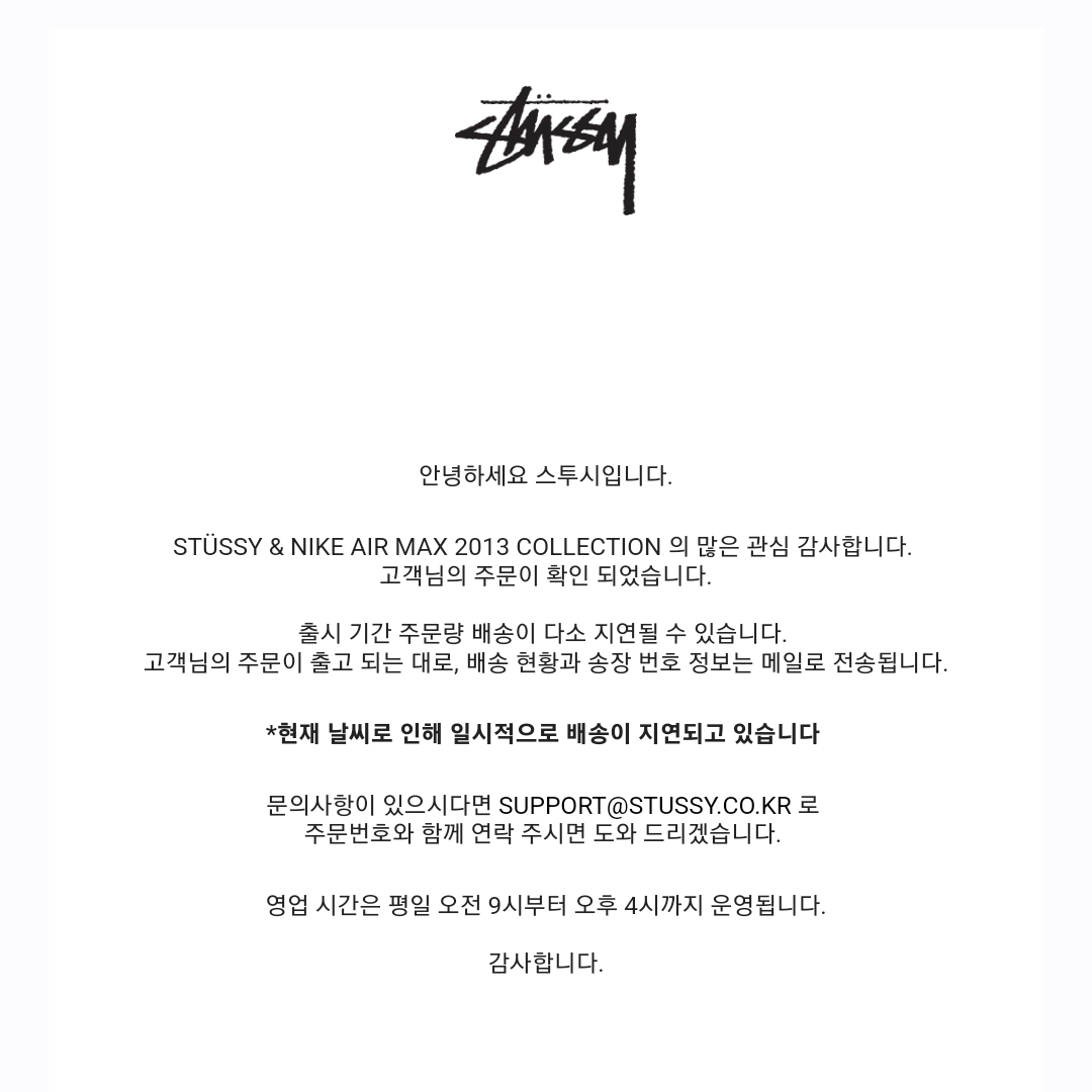 Nike x Stussy Air Max 2013 Fossil 착용 스타일