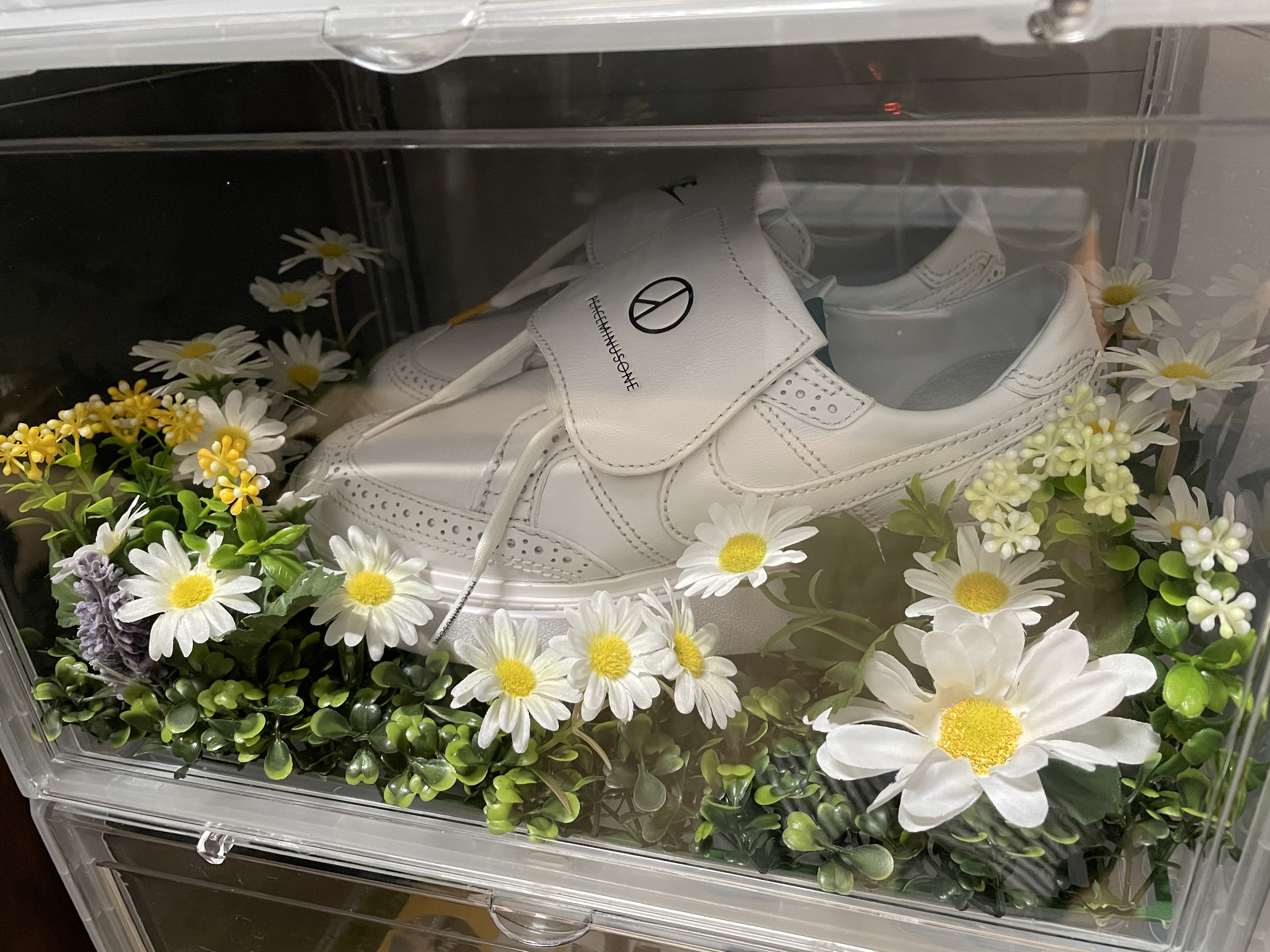 Nike x Peaceminusone Kwondo1 White 착용 스타일