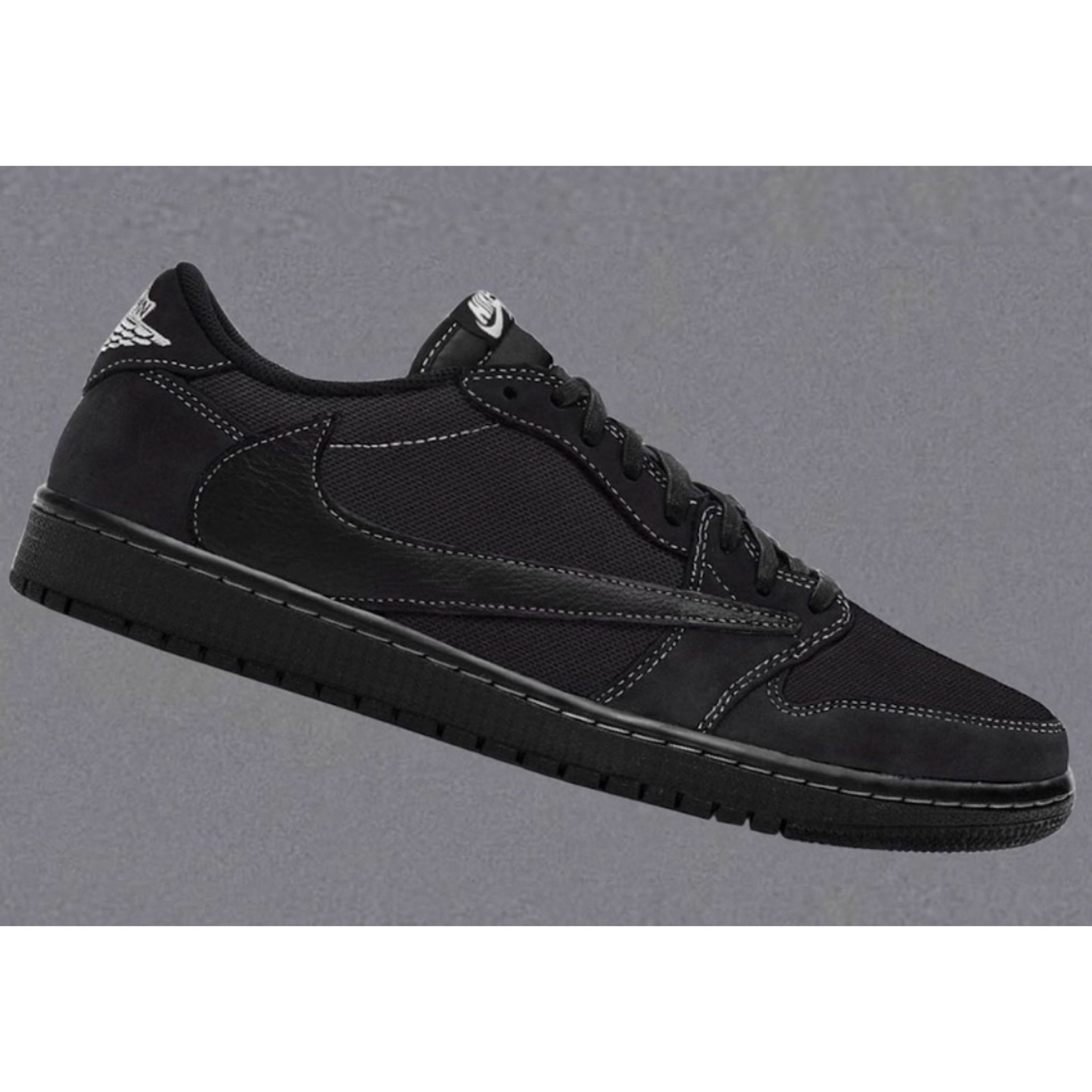 (PS) Jordan 1 x Travis Scott Retro Low OG SP Black Phantom 착용 스타일 - 2