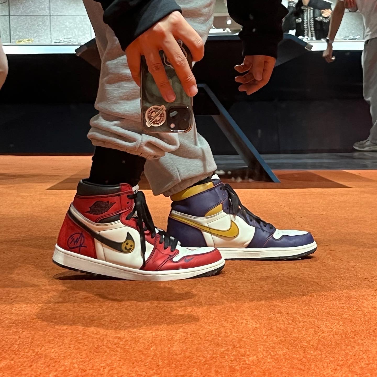 Jordan 1 Retro High OG Defiant SB LA to Chicago 착용 스타일