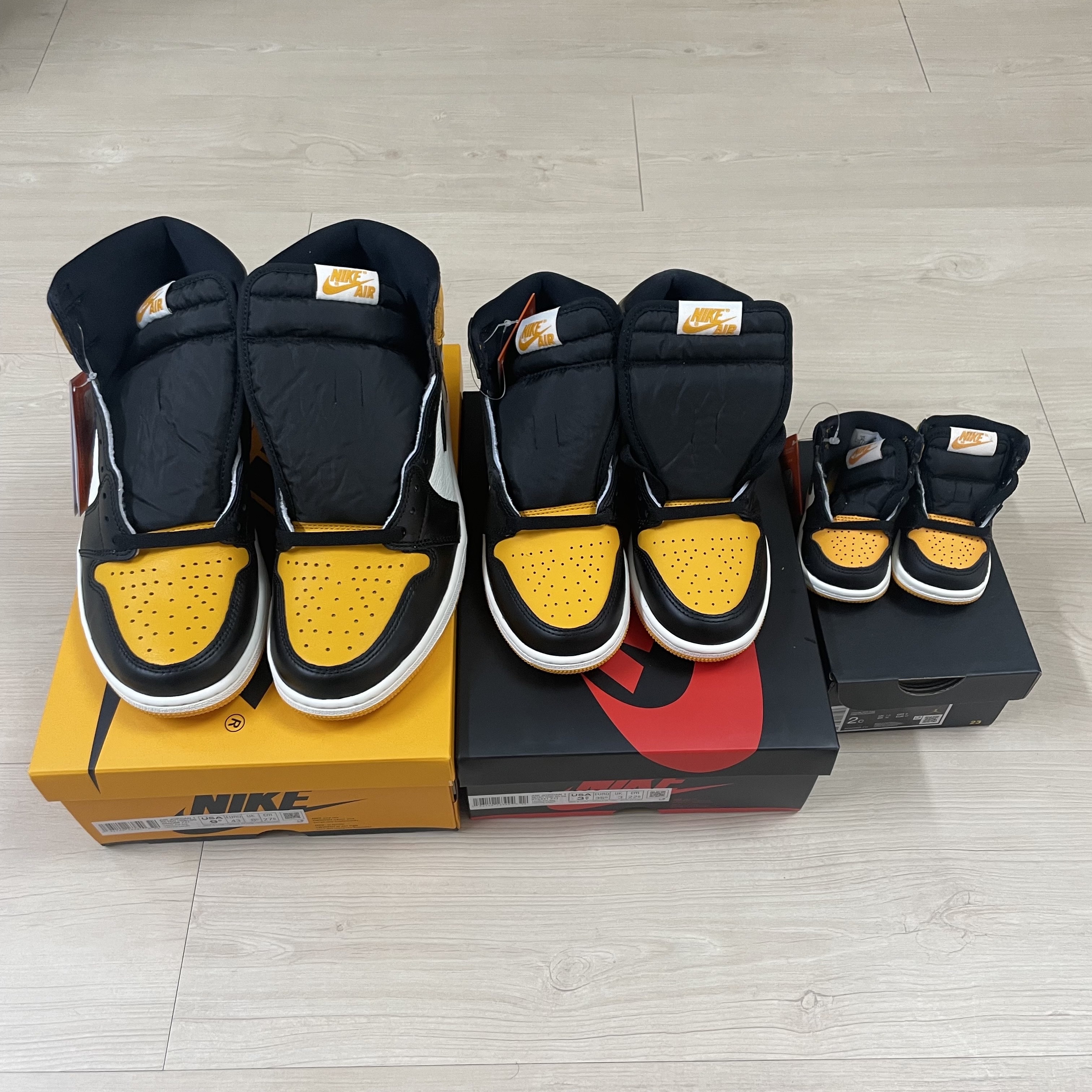 Jordan 1 Retro High OG Taxi, (GS) Jordan 1 Retro High OG Taxi 착용 스타일 - 2