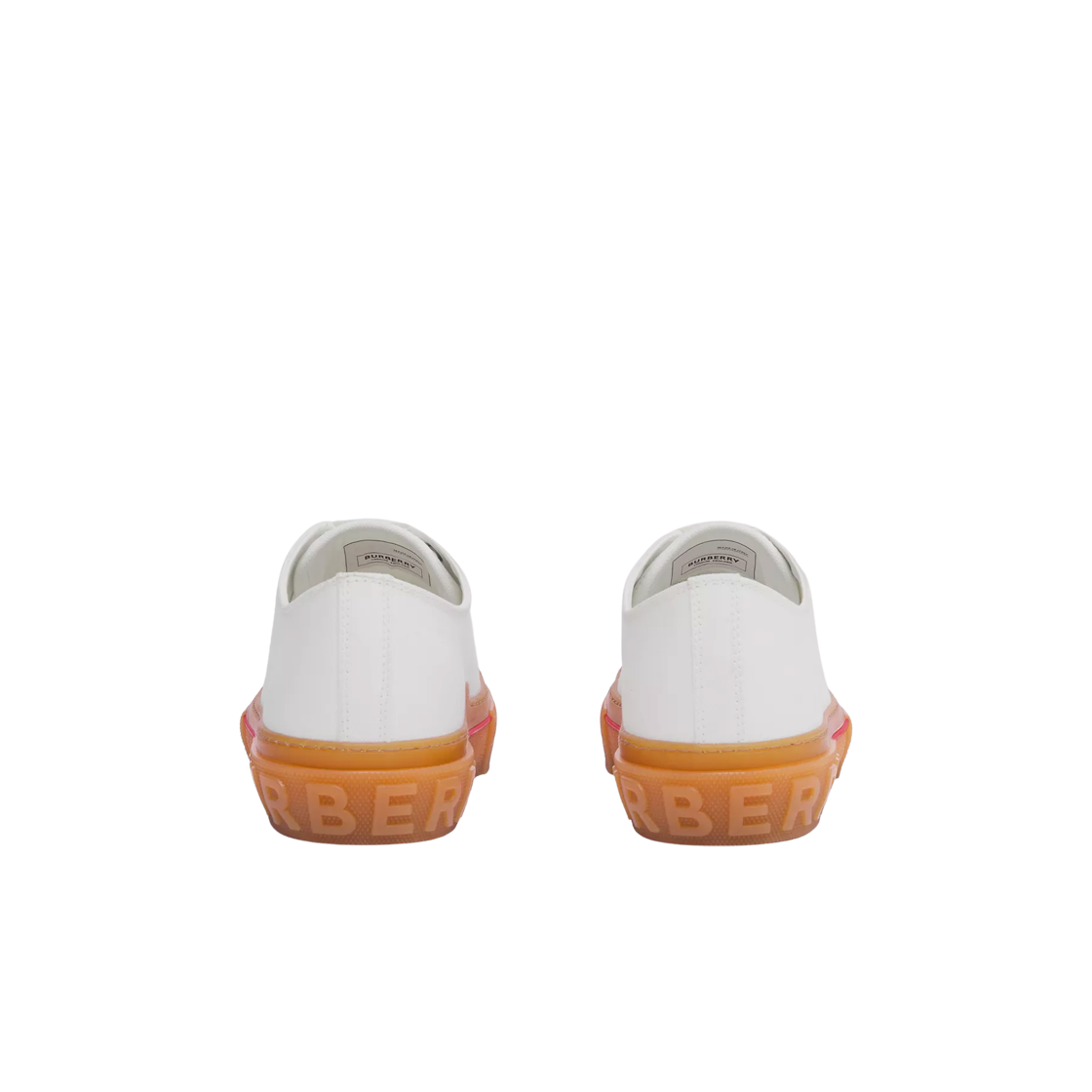 버버리 로고 디테일 코튼 스니커즈 화이트(Burberry Logo Detail Cotton Sneakers White) - 2
