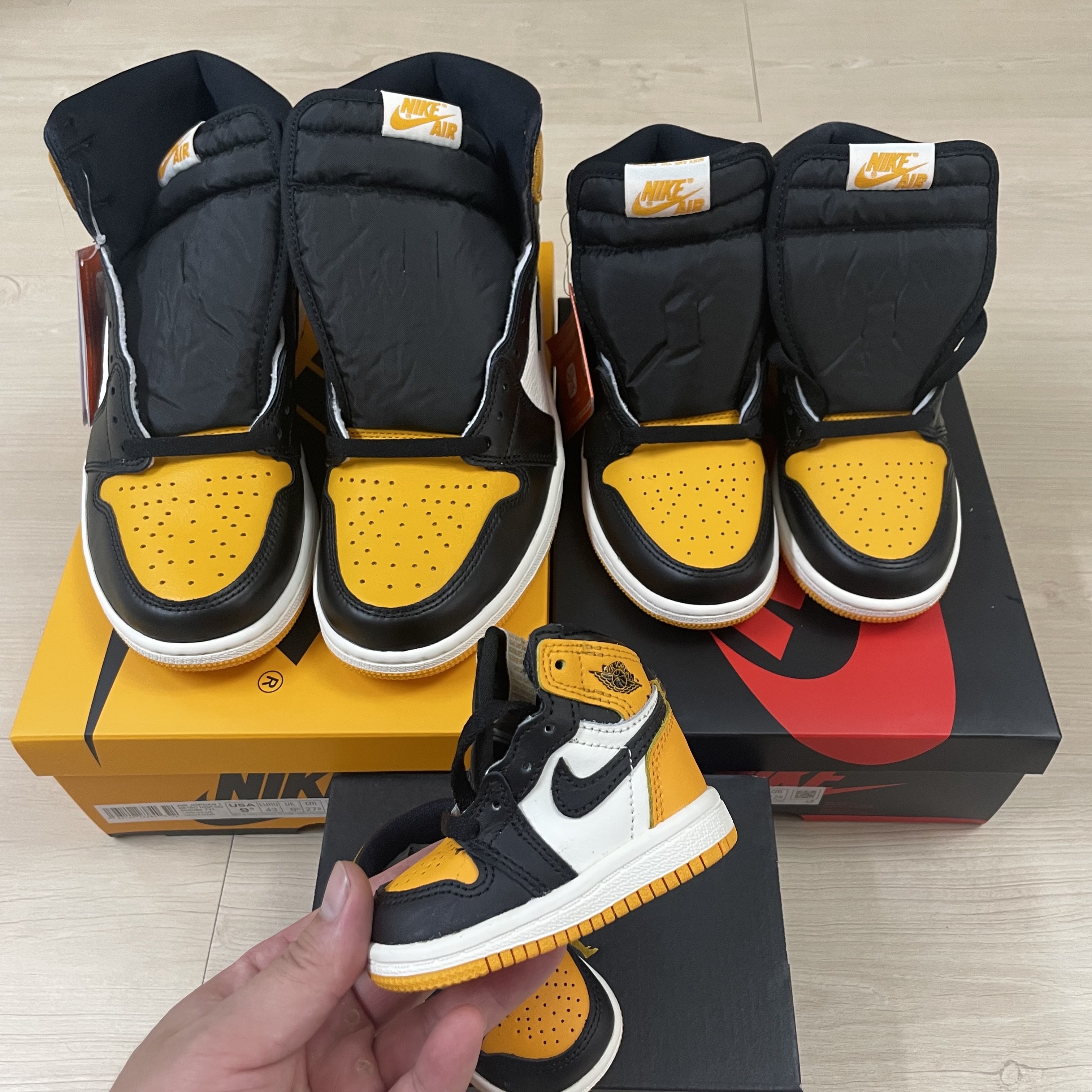 Jordan 1 Retro High OG Taxi, (GS) Jordan 1 Retro High OG Taxi 착용 스타일 - 1