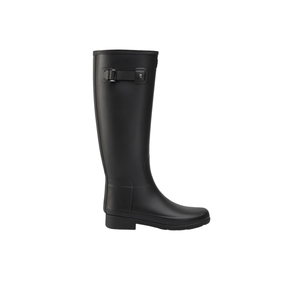 (W) 헌터 리파인드 슬림핏 톨 웰링턴 부츠 블랙