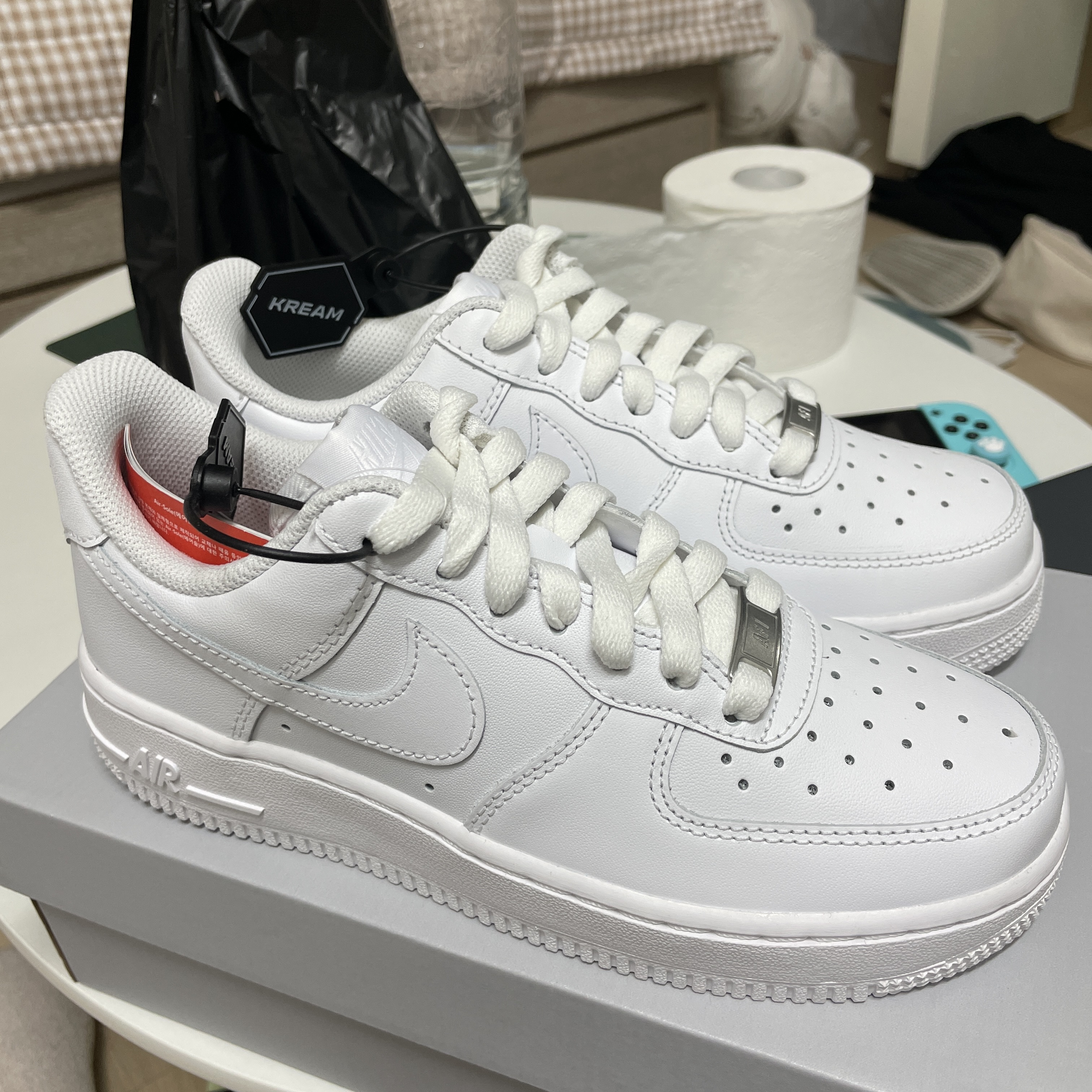 (W) Nike Air Force 1 '07 Low White 착용 스타일