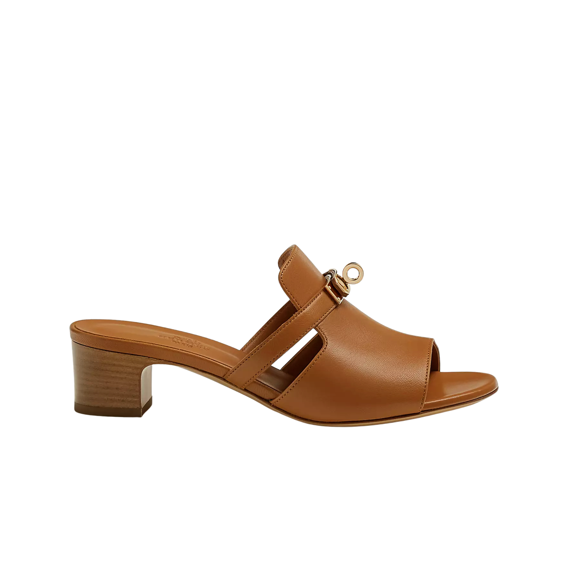 (W) 에르메스 캔디 샌들 고트스킨 & 페르마브라스 하드웨어 나뛰렐((W) Hermes Candy Sandal Goatskin & Permabrass Naturel) - 1