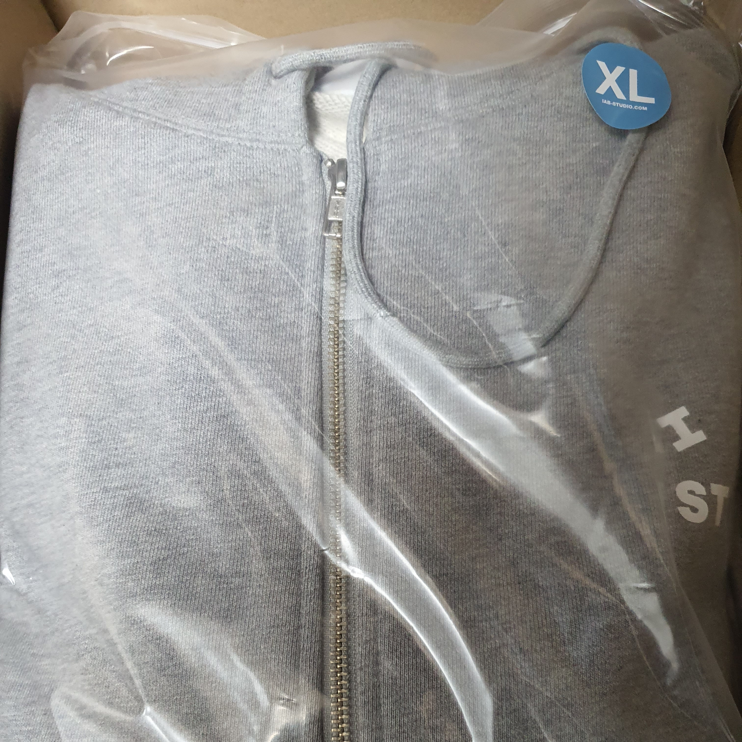 IAB Studio Zip-Up Hoodie Gray - 22FW 착용 스타일