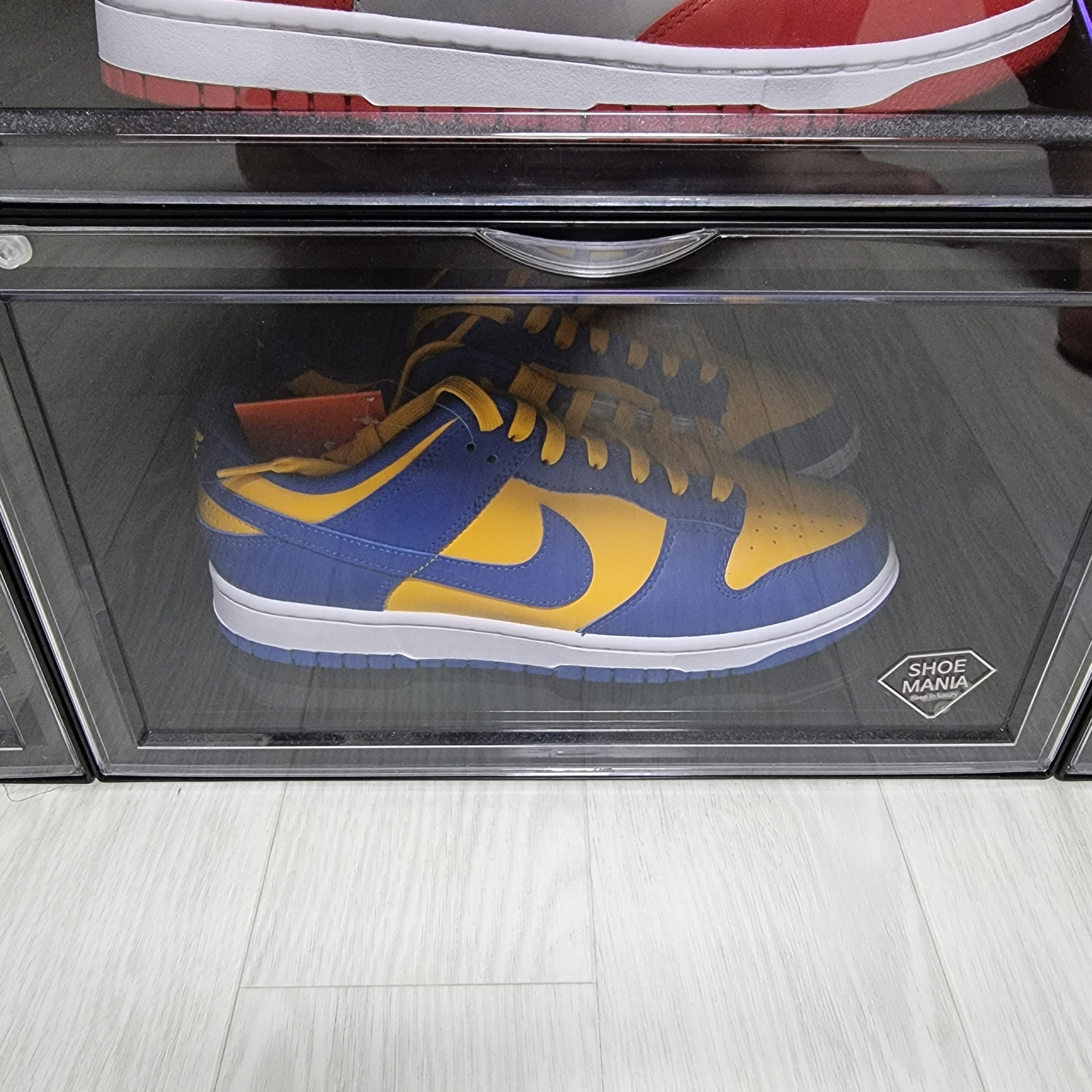 Nike Dunk Low Retro Blue Jay and University Gold 착용 스타일 - 1
