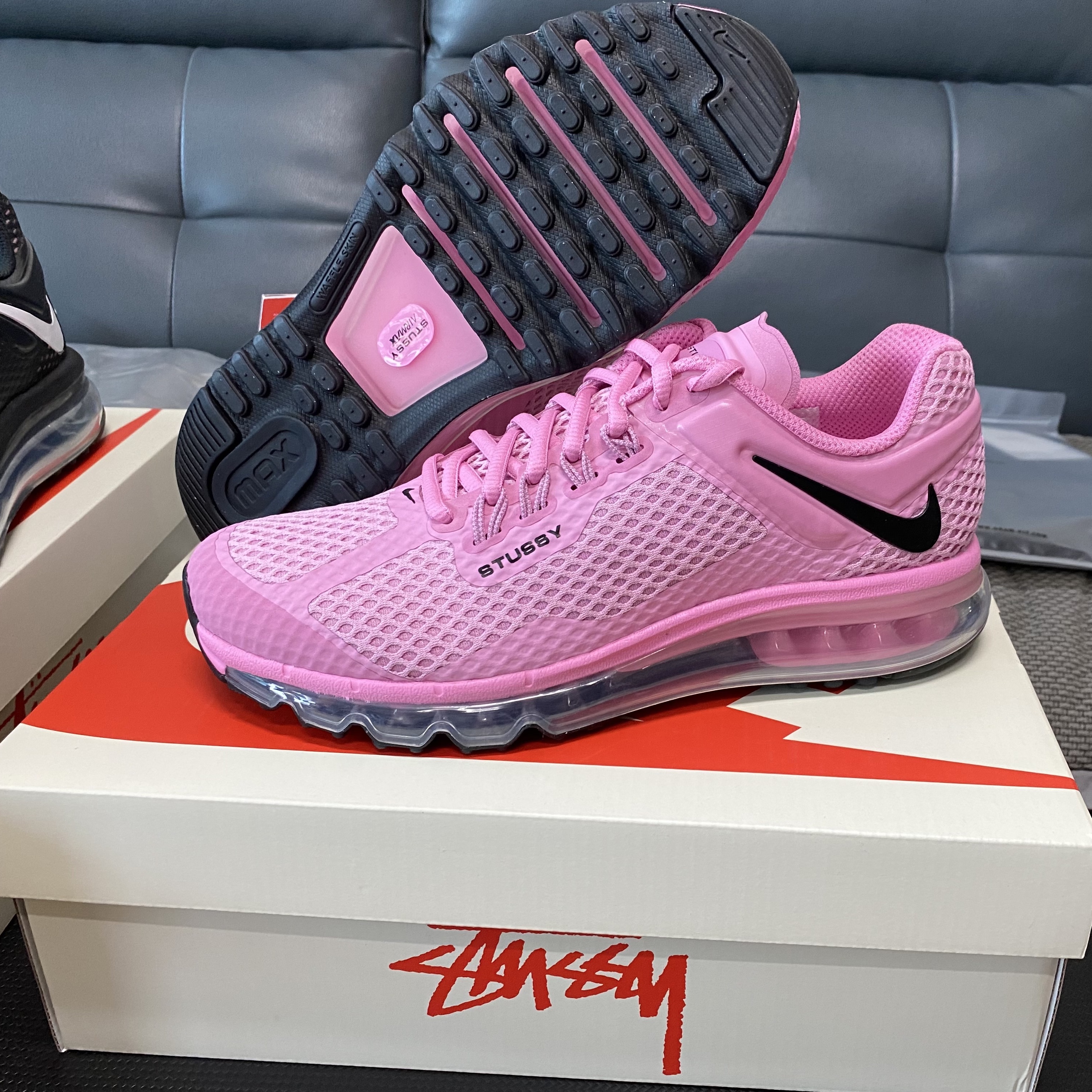 Nike x Stussy Air Max 2013 Psychic Pink 착용 스타일 - 1