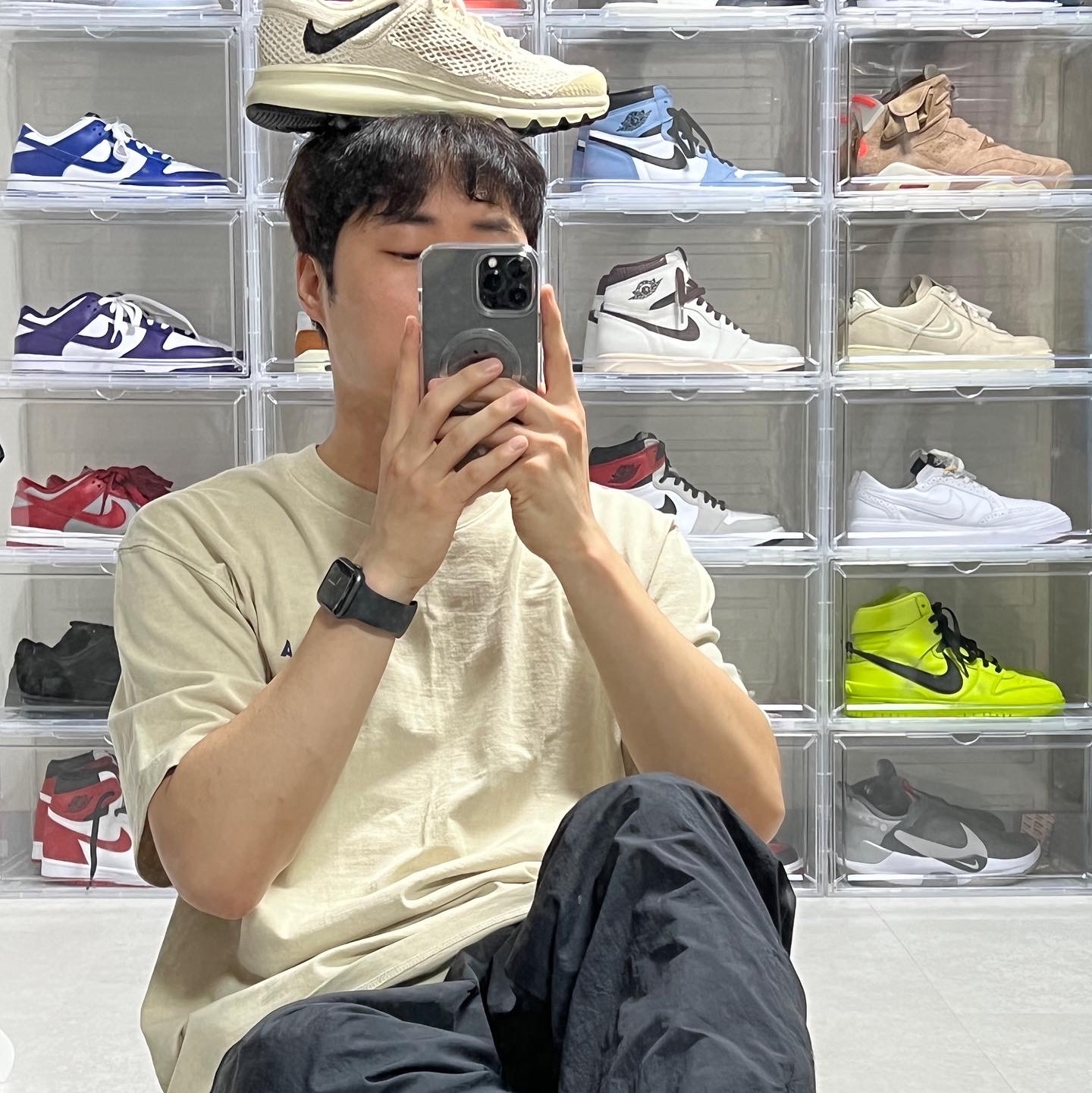 Nike x Stussy Air Max 2013 Fossil 착용 스타일 - 1