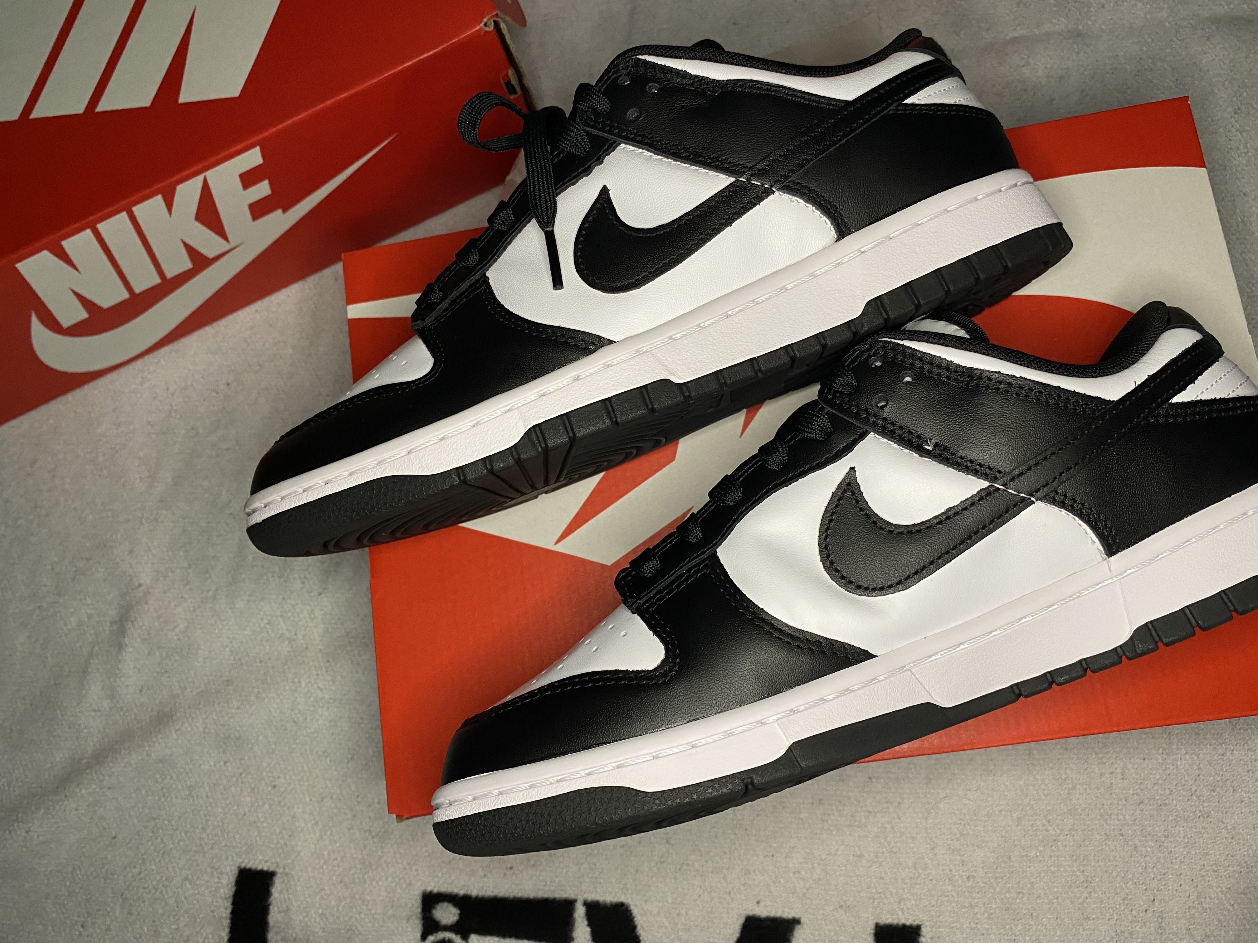 Nike Dunk Low Retro Black, (W) Nike Dunk Low Black 착용 스타일 - 5